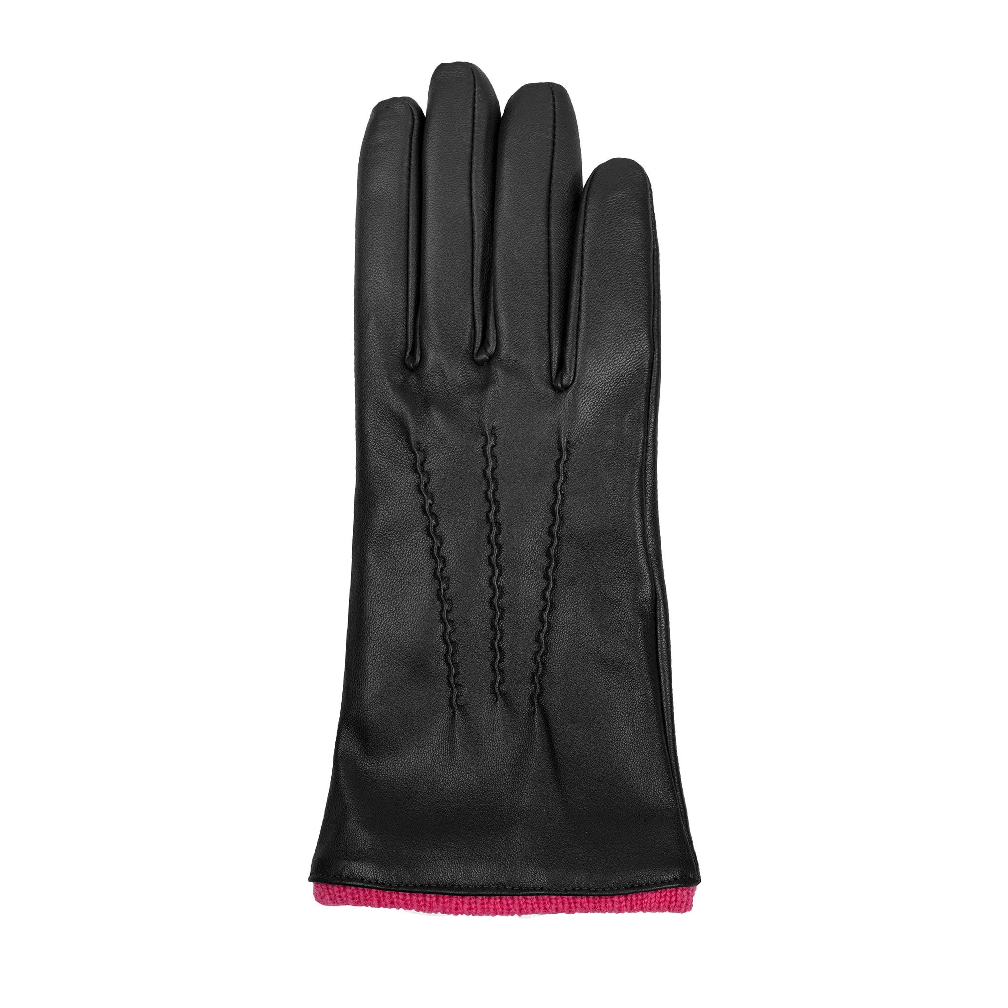 Women’s Heritage Touchscreen Handsewn Three-Point Wool-Lined Leather Gloves - Image 26