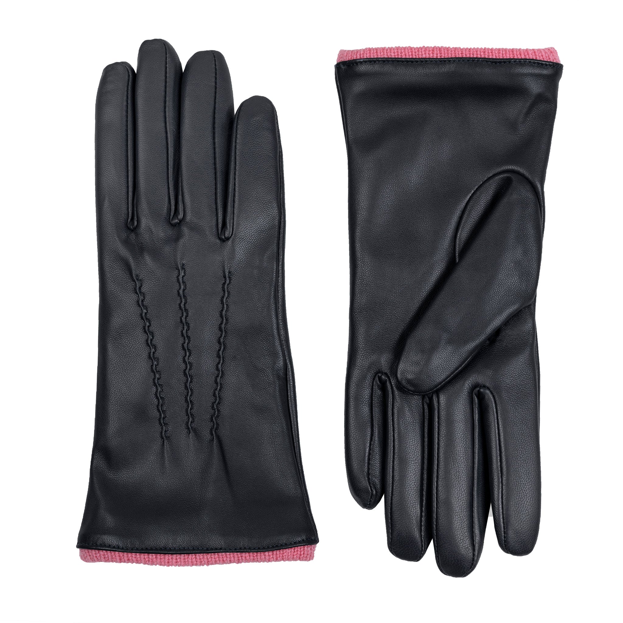 Women’s Heritage Touchscreen Handsewn Three-Point Wool-Lined Leather Gloves - Image 45
