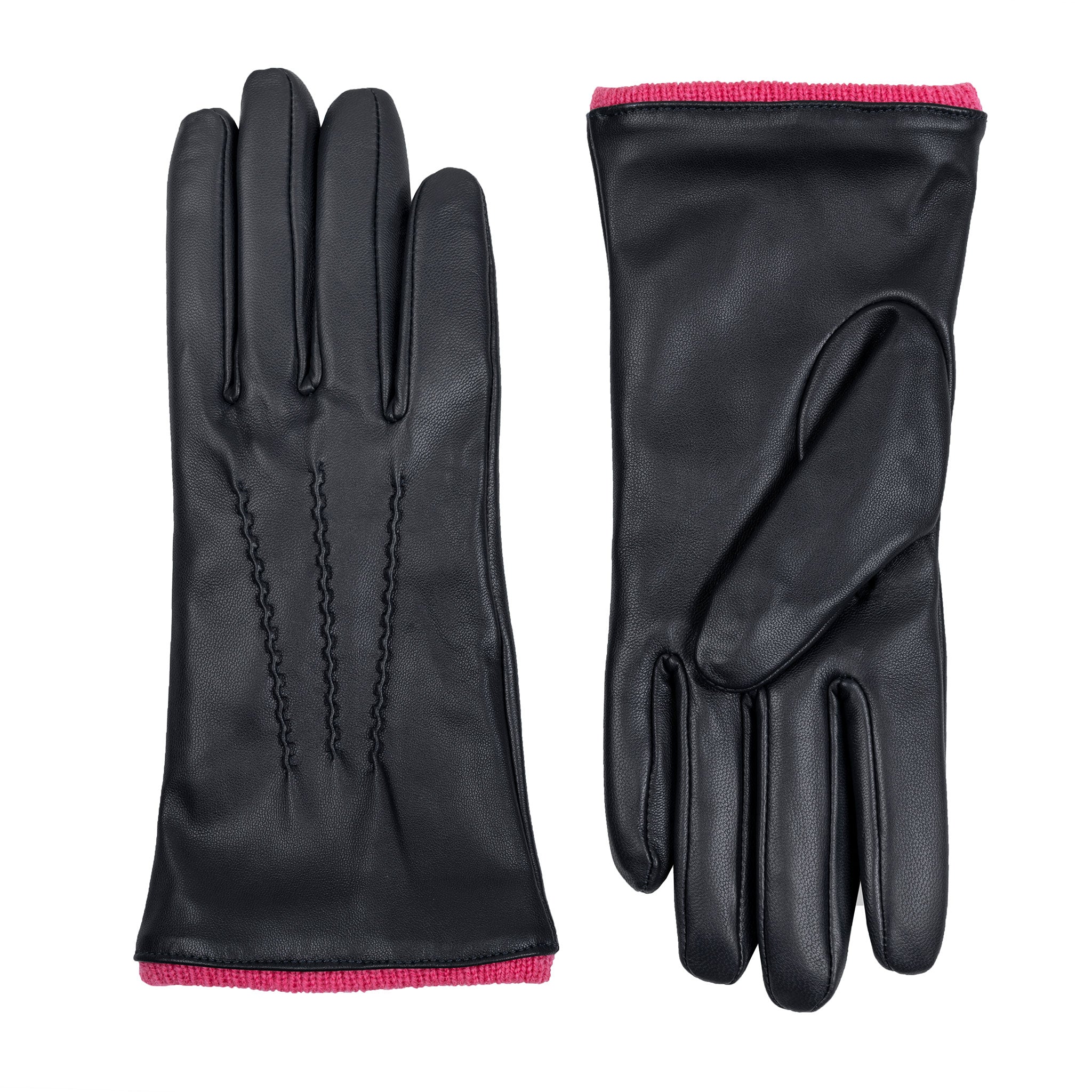 Women’s Heritage Touchscreen Handsewn Three-Point Wool-Lined Leather Gloves - Image 75