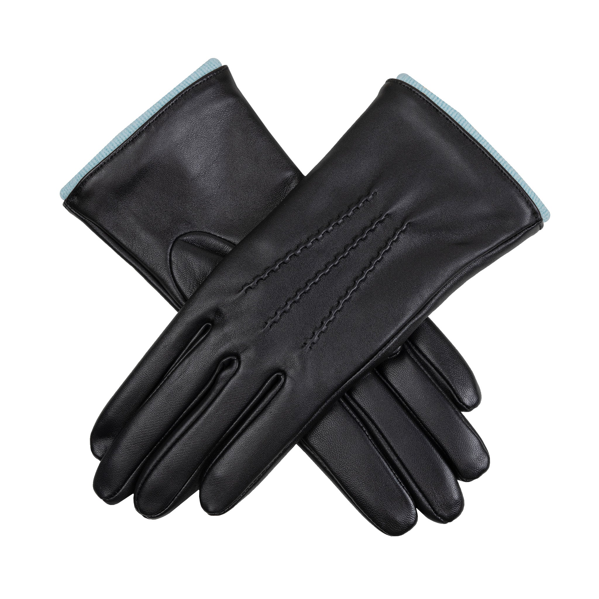 Women’s Heritage Touchscreen Handsewn Three-Point Wool-Lined Leather Gloves - Image 84