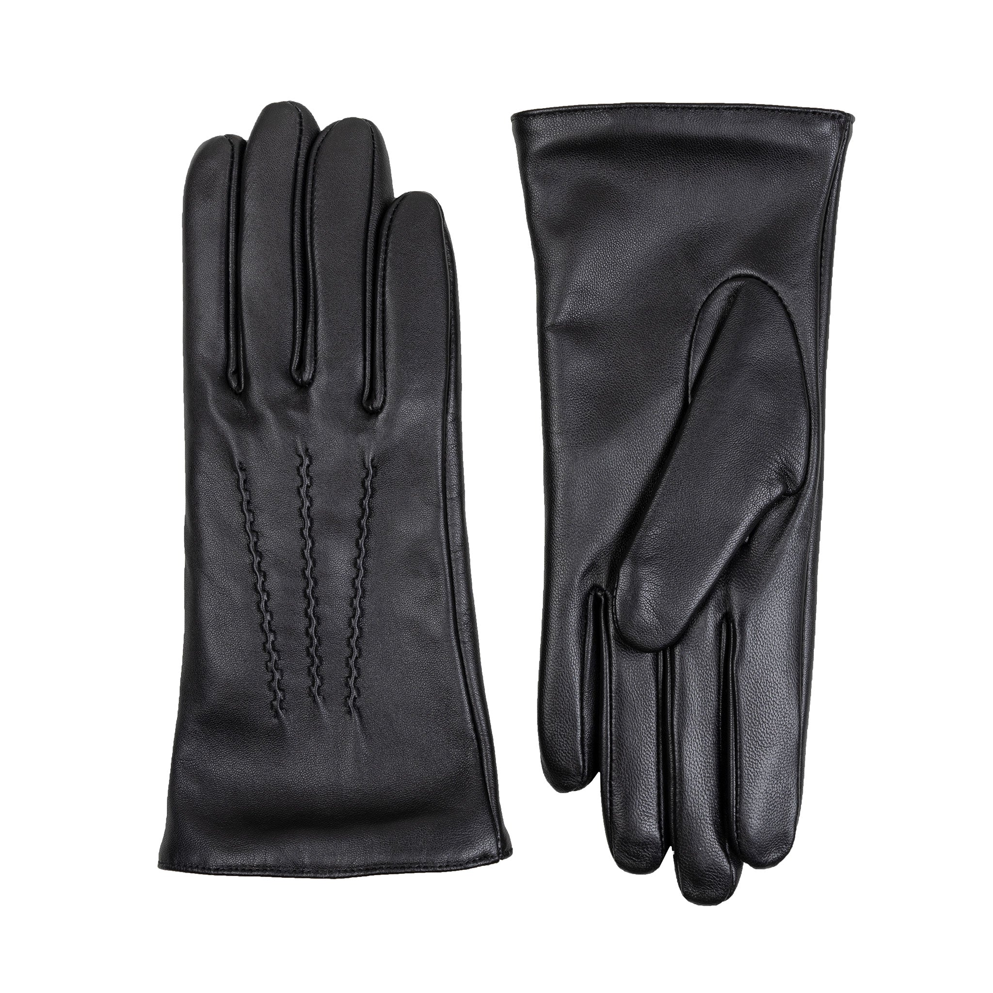 Women’s Heritage Touchscreen Three-Point Cashmere-Lined Leather Gloves - Image 22