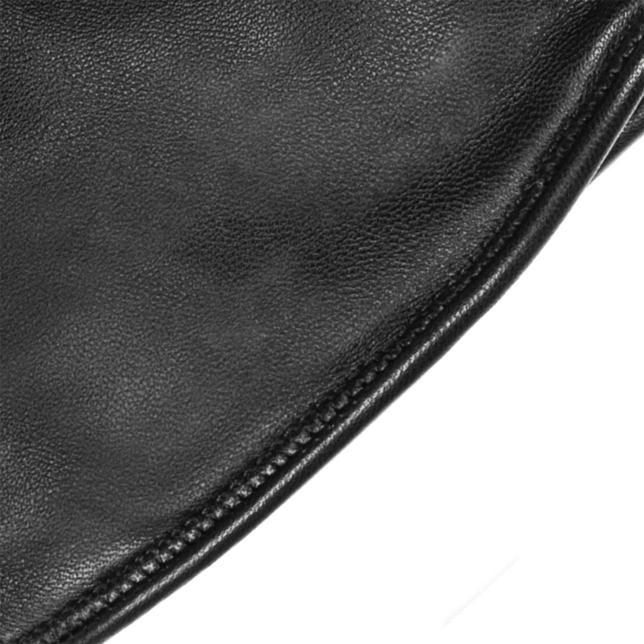 Women’s Heritage Touchscreen Three-Point Fur-Lined Leather Gloves - Image 10