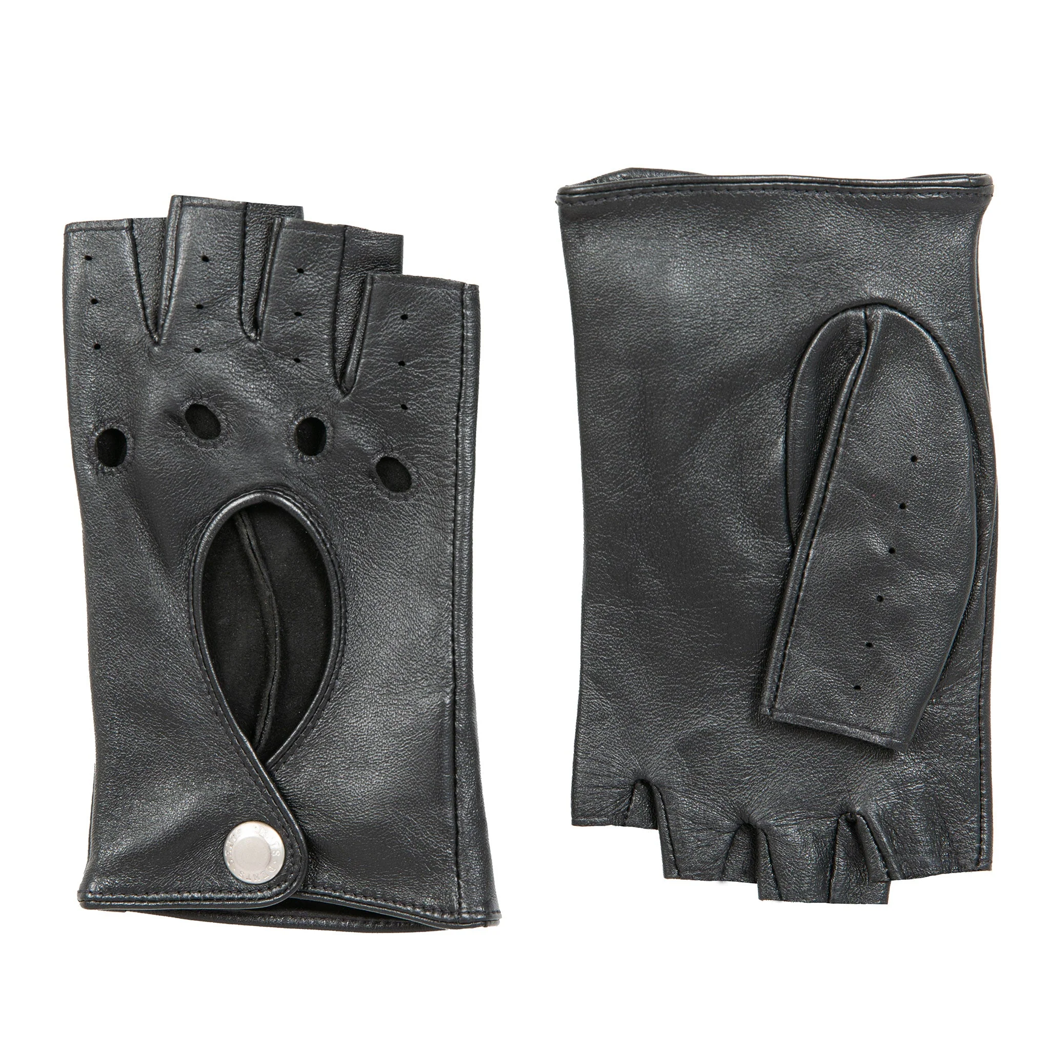 Women’s Fingerless Leather Driving Gloves - Image 16
