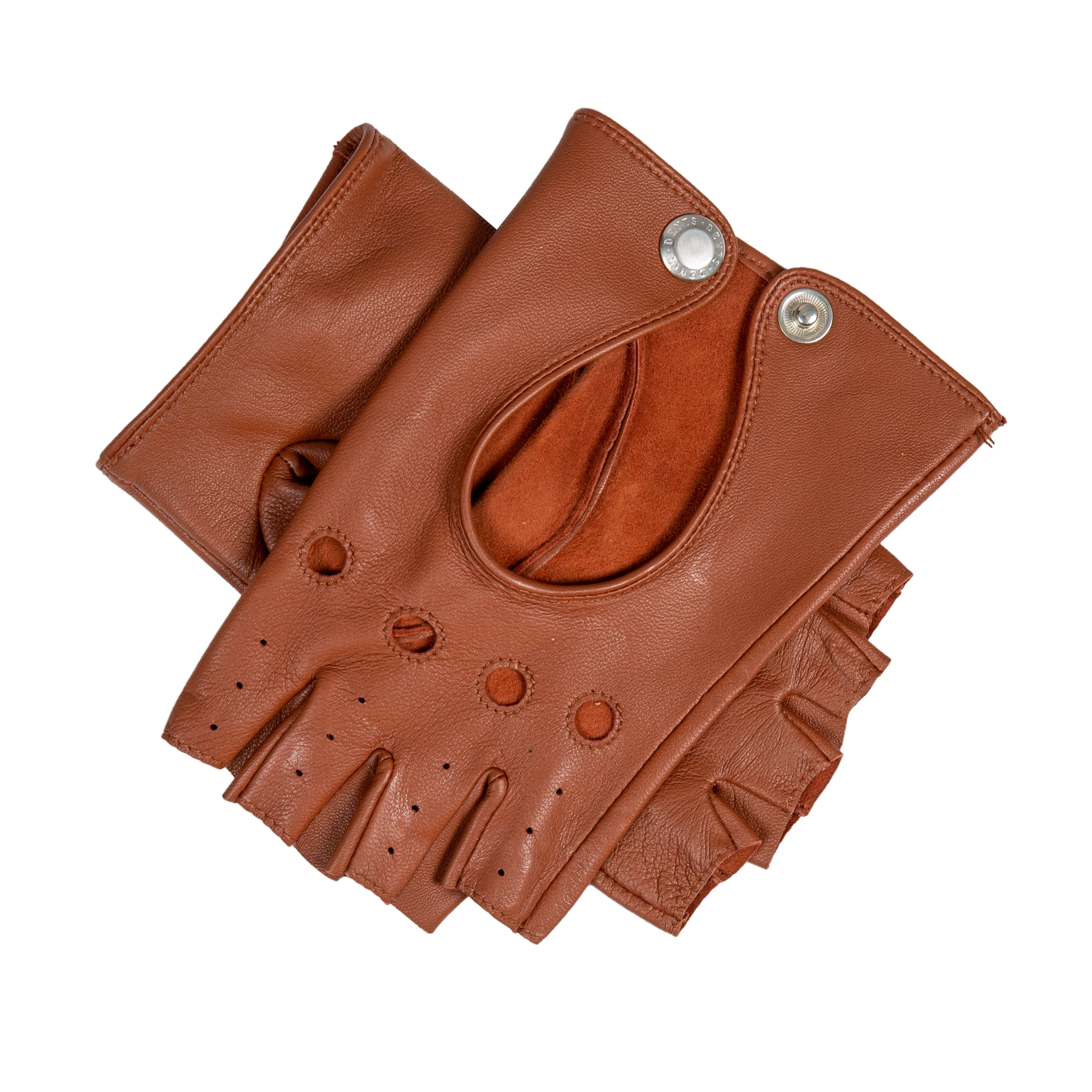 Women’s Fingerless Leather Driving Gloves - Image 25
