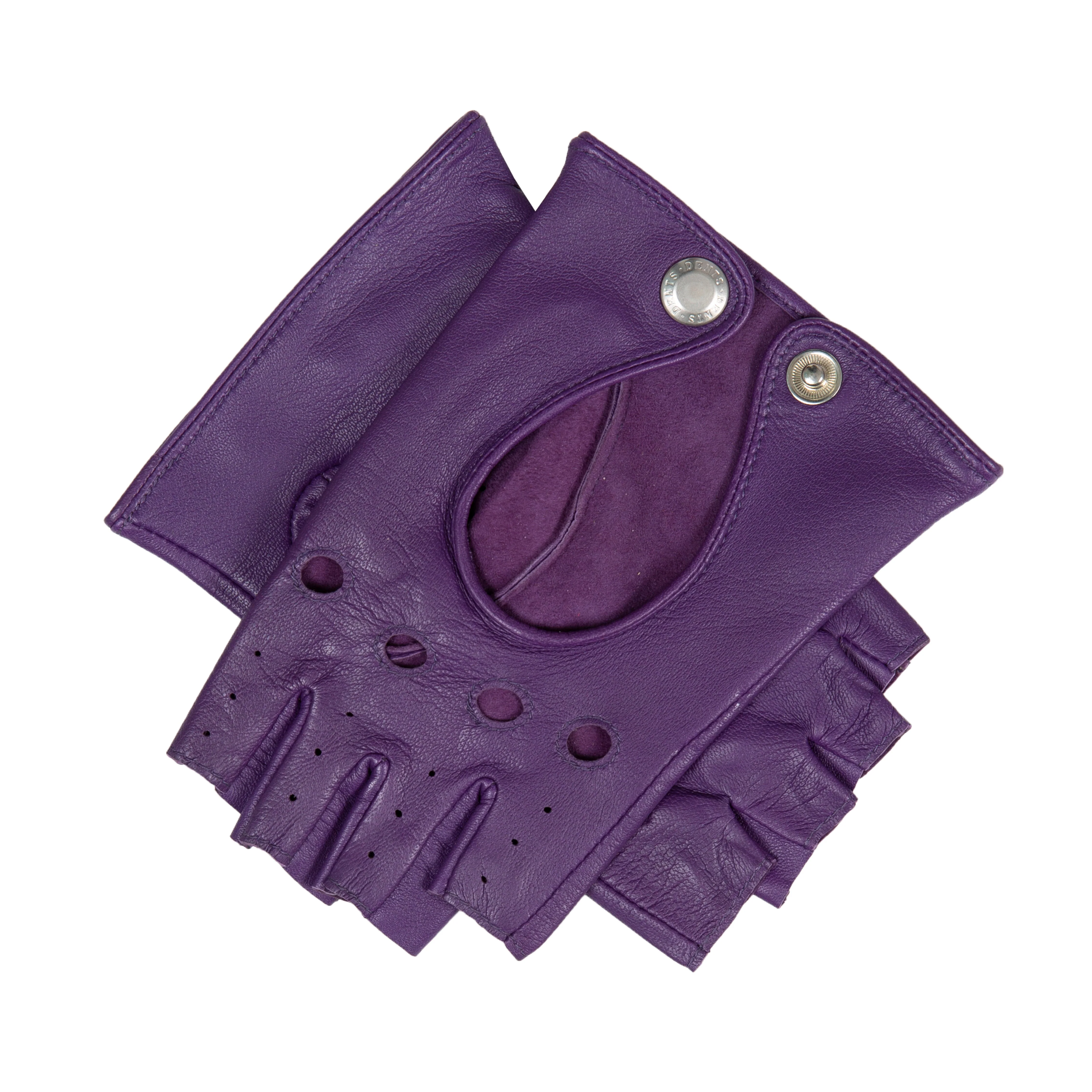 Women’s Fingerless Leather Driving Gloves - Image 47