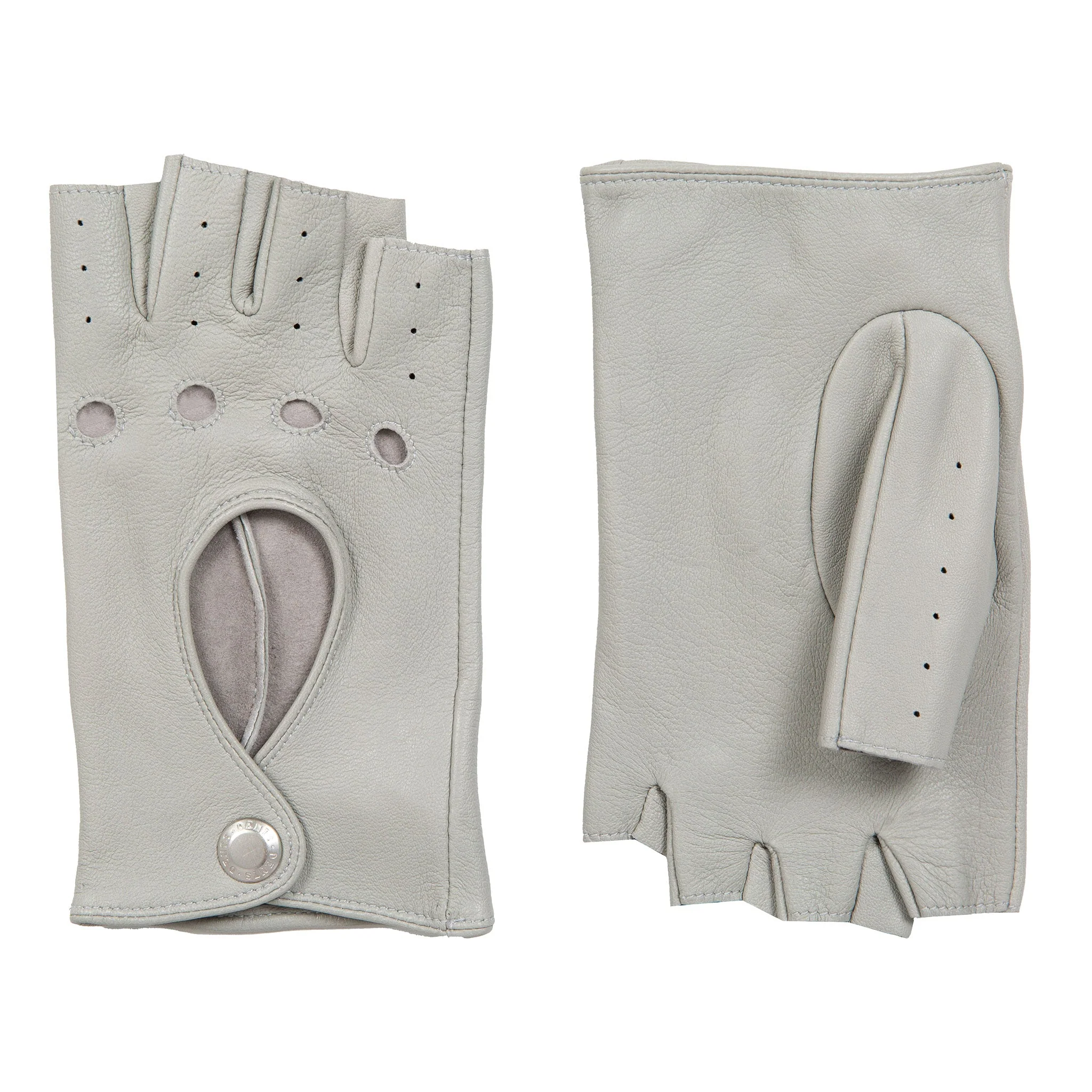 Women’s Fingerless Leather Driving Gloves - Image 5