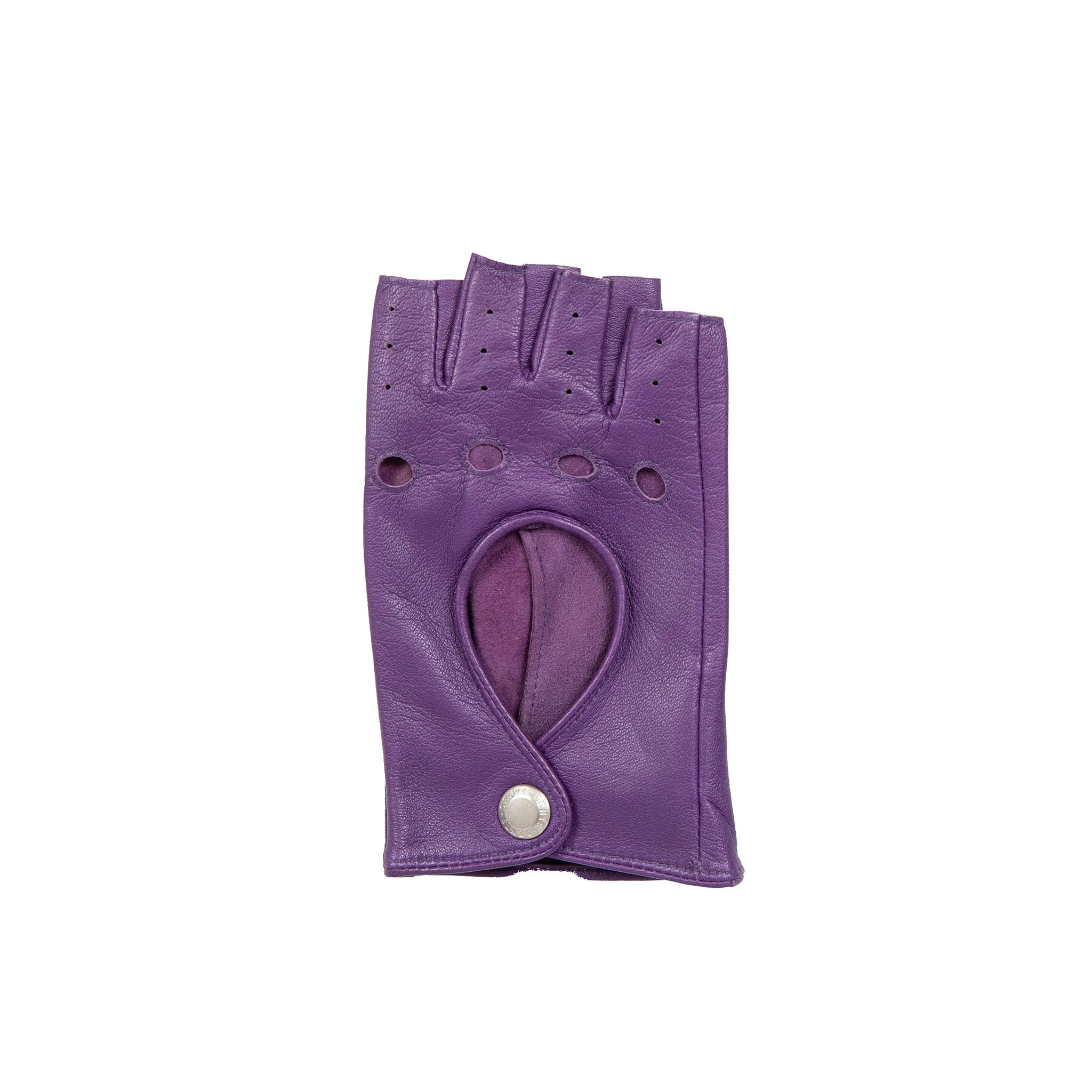 Women’s Fingerless Leather Driving Gloves - Image 50