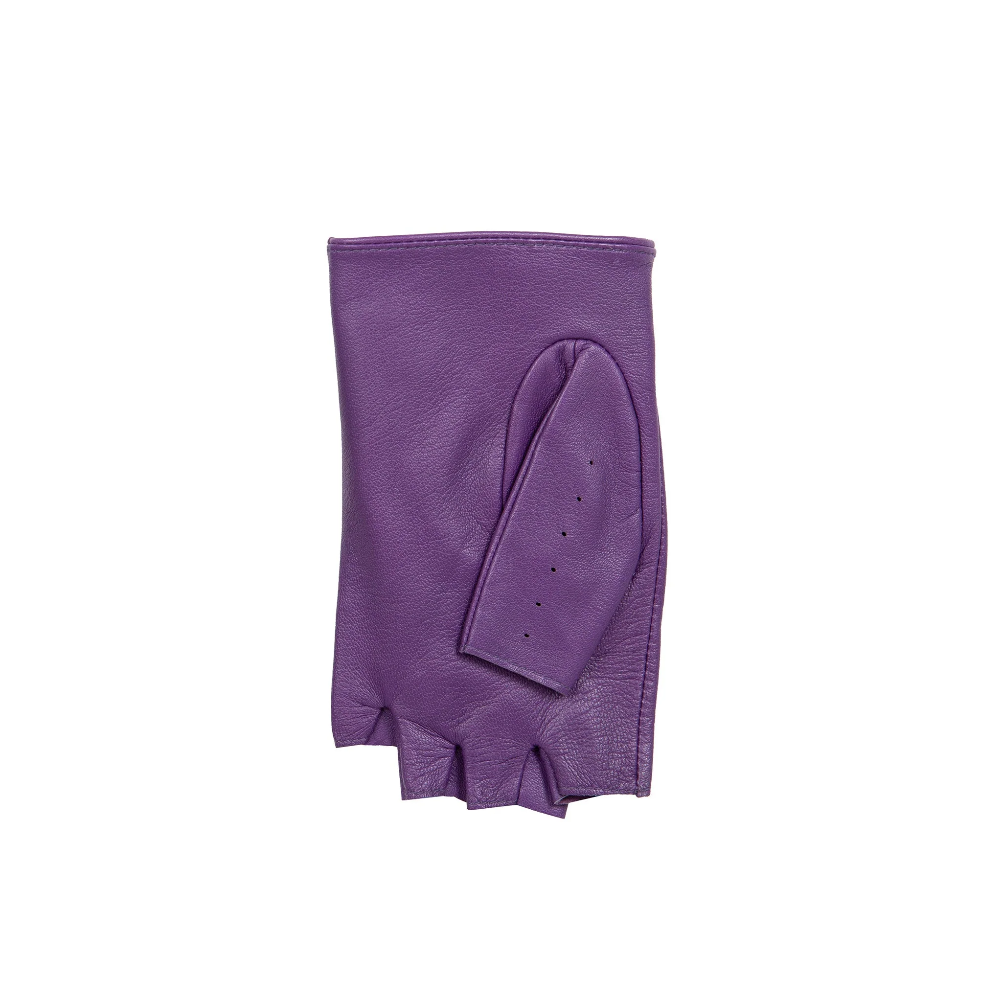 Women’s Fingerless Leather Driving Gloves - Image 52