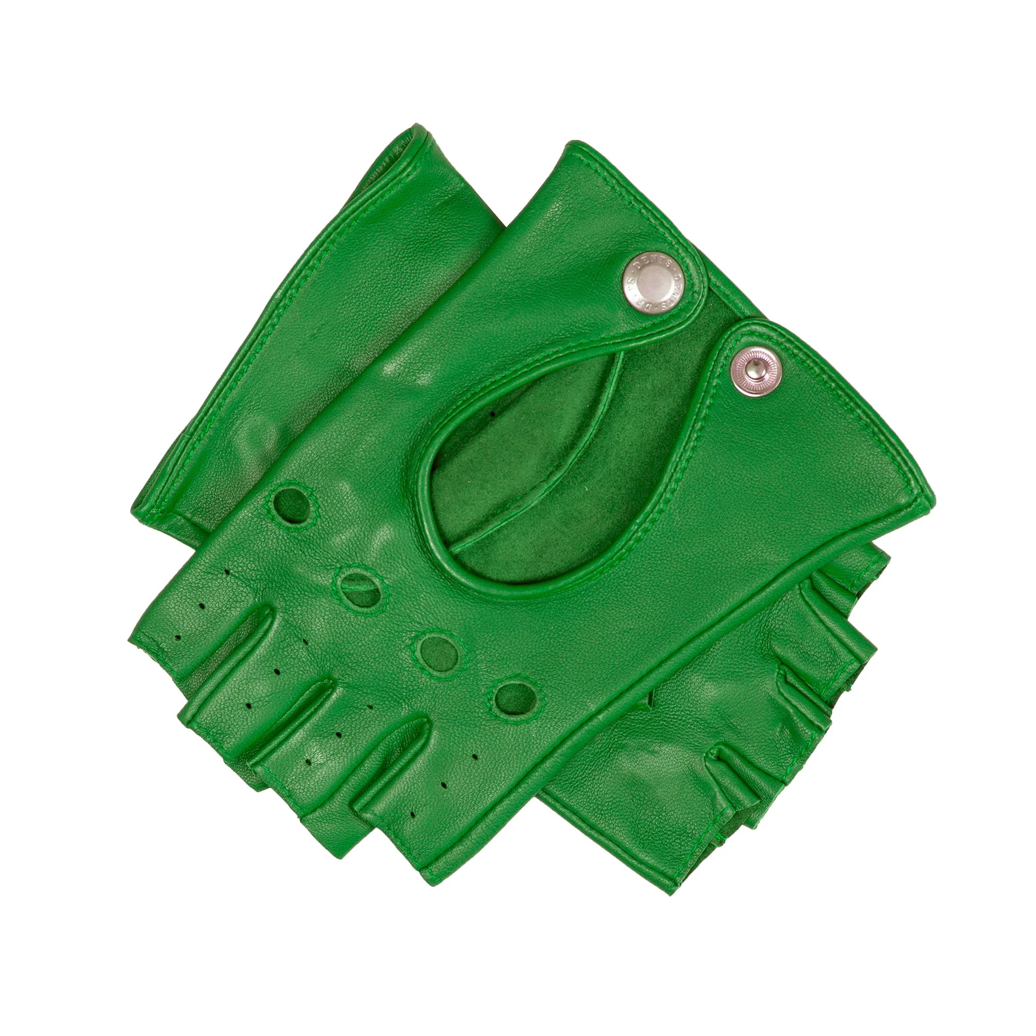Women’s Fingerless Leather Driving Gloves - Image 58