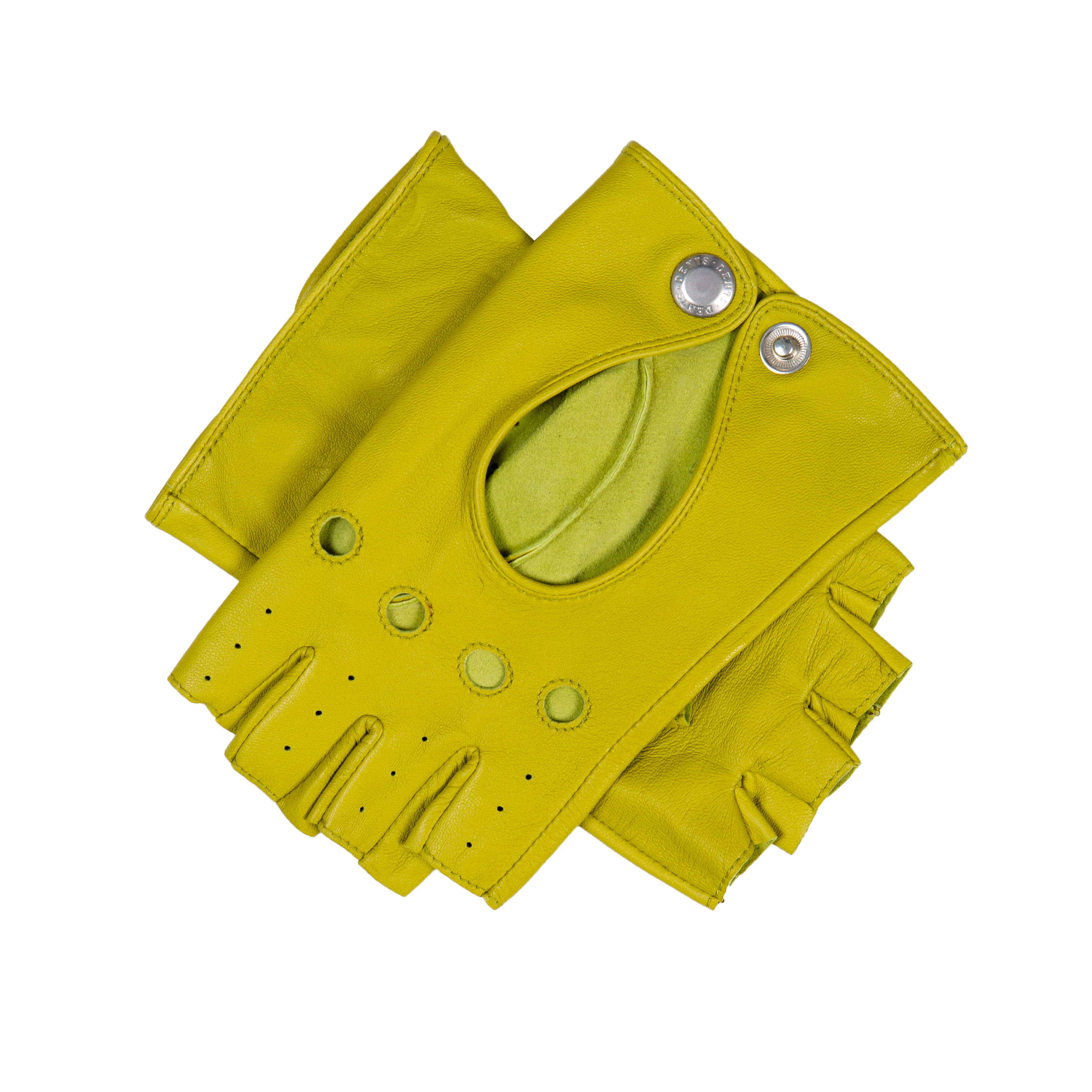 Women’s Fingerless Leather Driving Gloves - Image 64