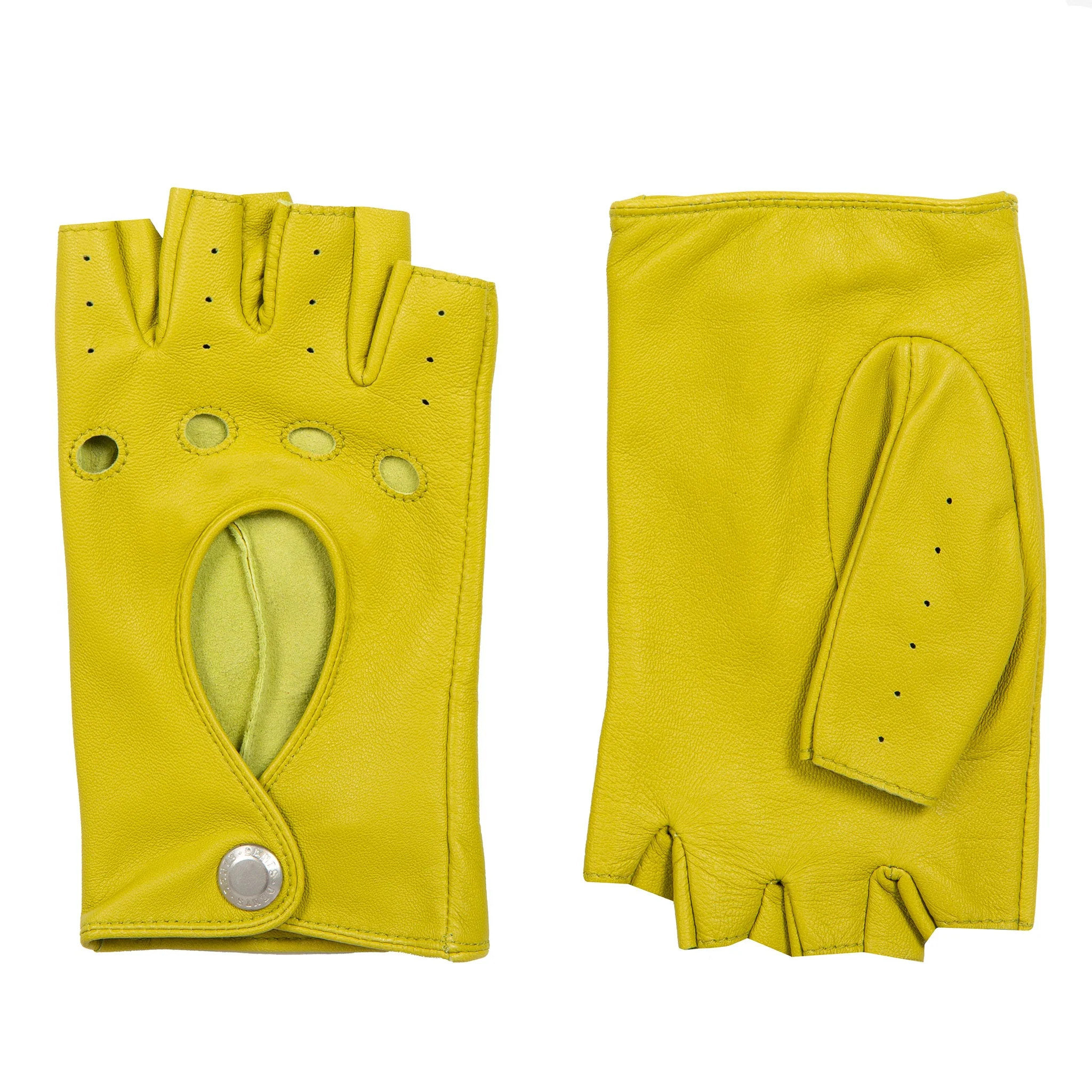 Women’s Fingerless Leather Driving Gloves - Image 66