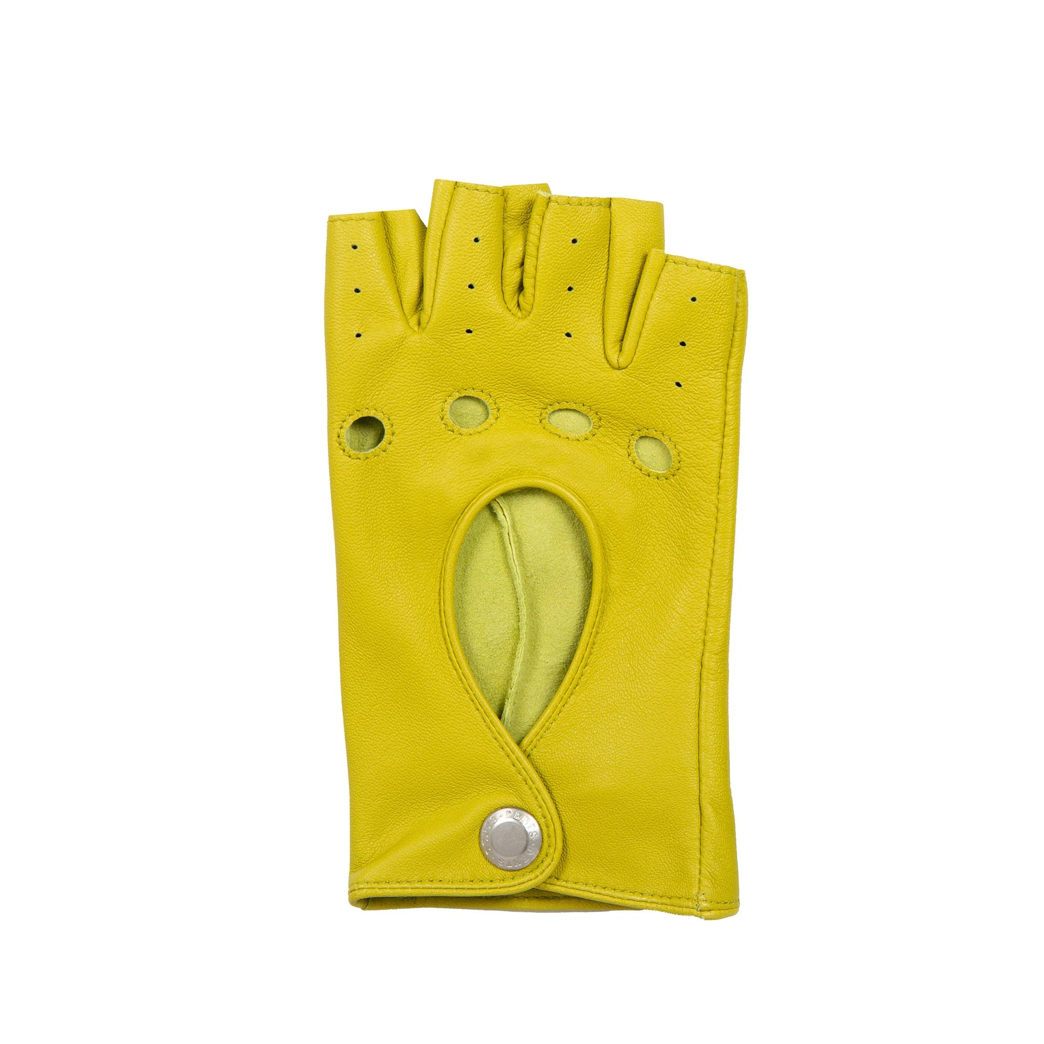 Women’s Fingerless Leather Driving Gloves - Image 67