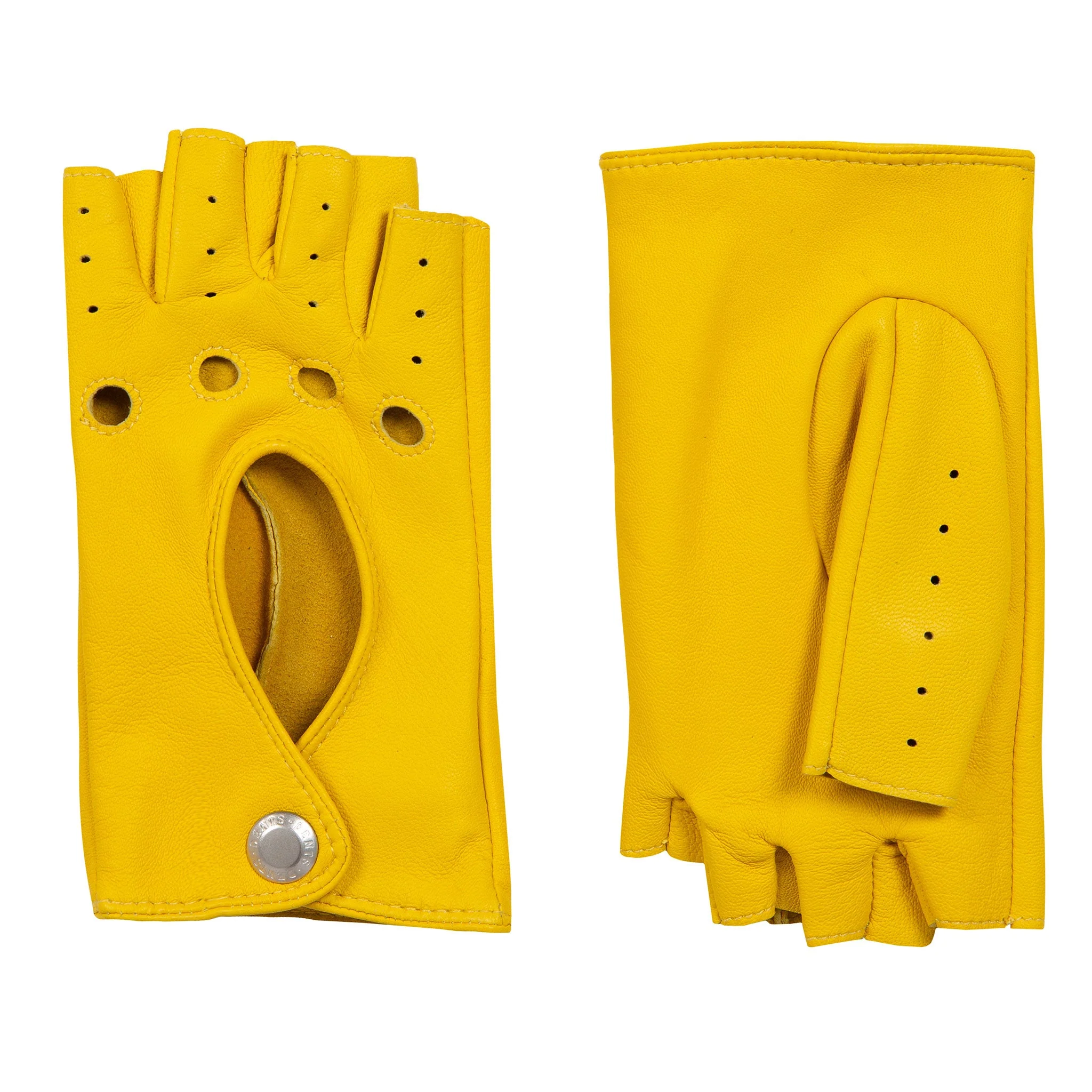 Women’s Fingerless Leather Driving Gloves - Image 77