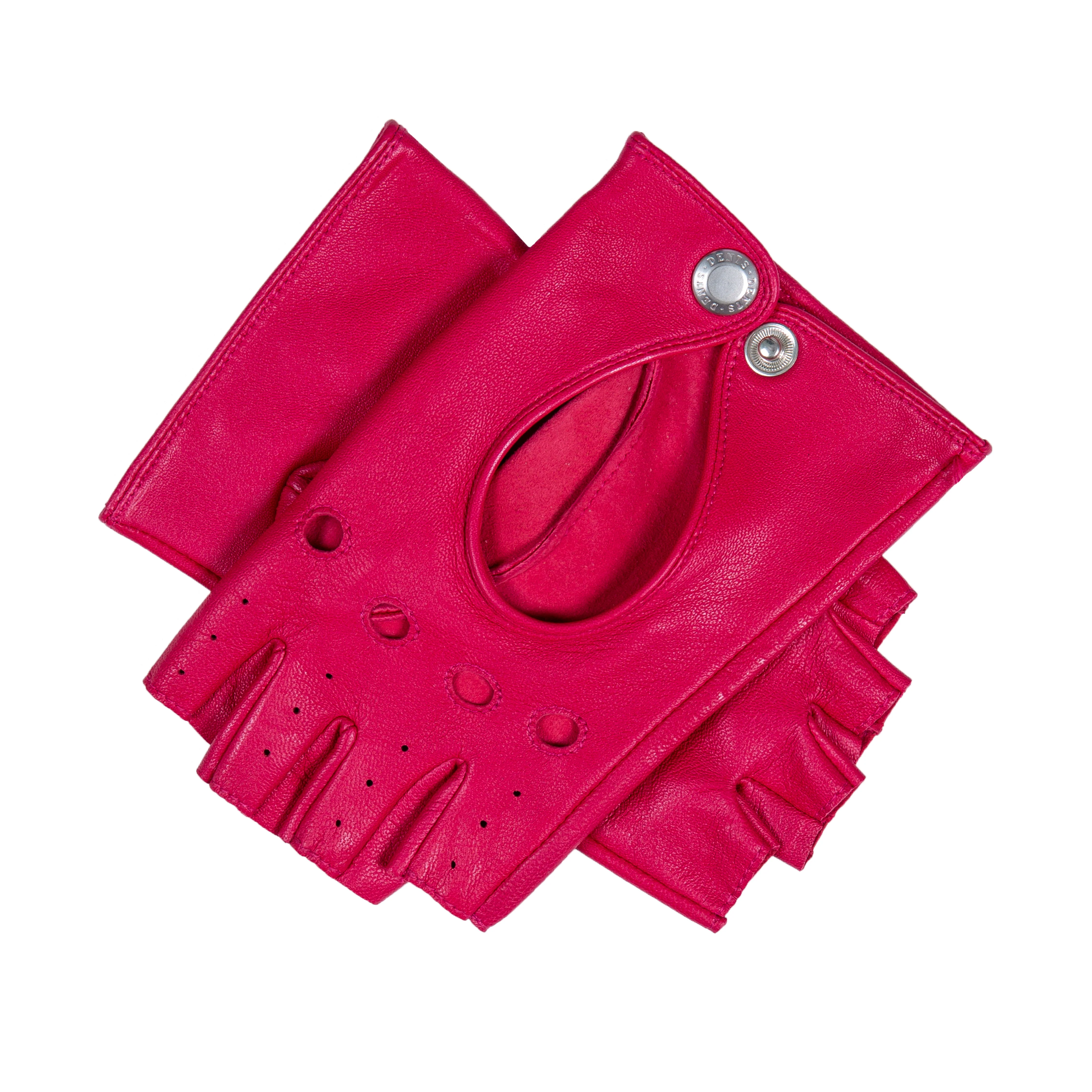 Women’s Fingerless Leather Driving Gloves - Image 85