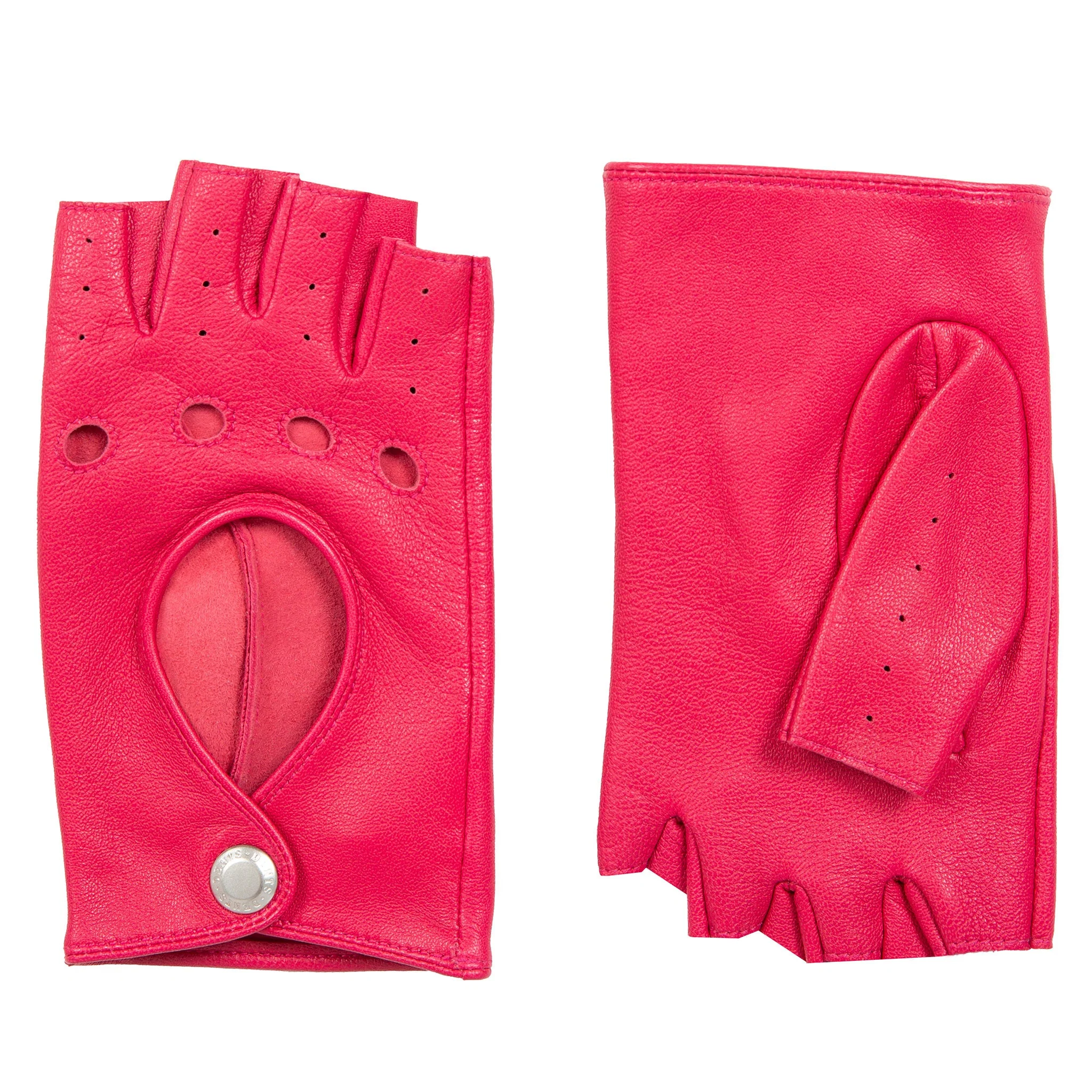 Women’s Fingerless Leather Driving Gloves - Image 87