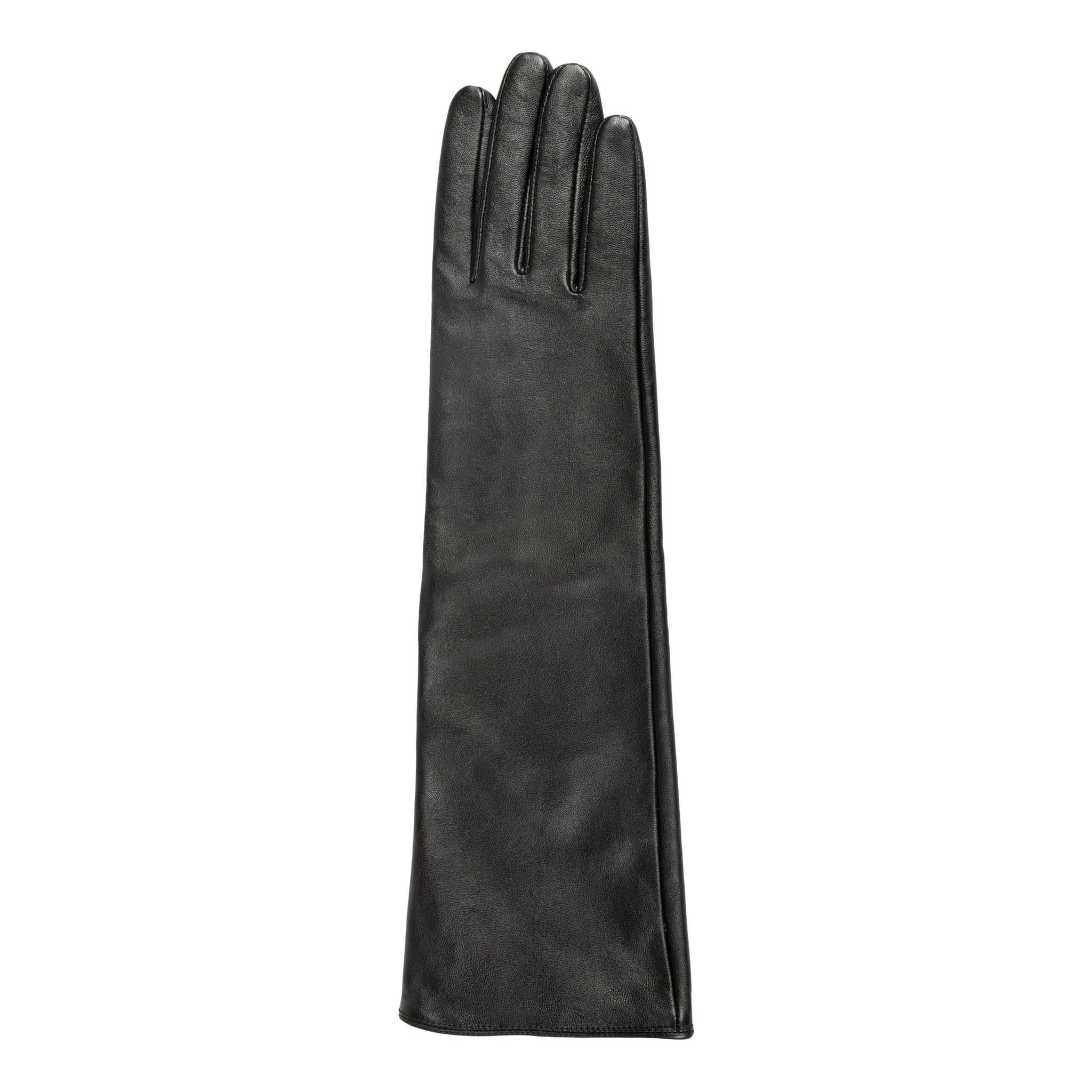 Women’s Long Below-Elbow Lined Leather Gloves - Image 3