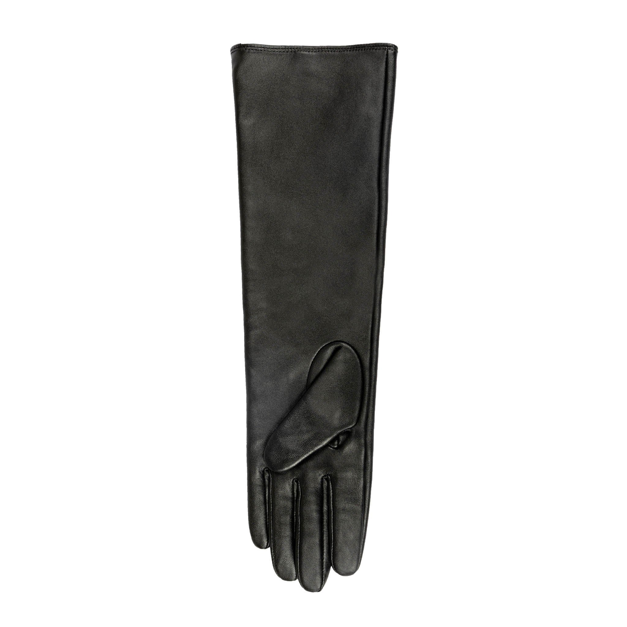 Women’s Long Below-Elbow Lined Leather Gloves - Image 5