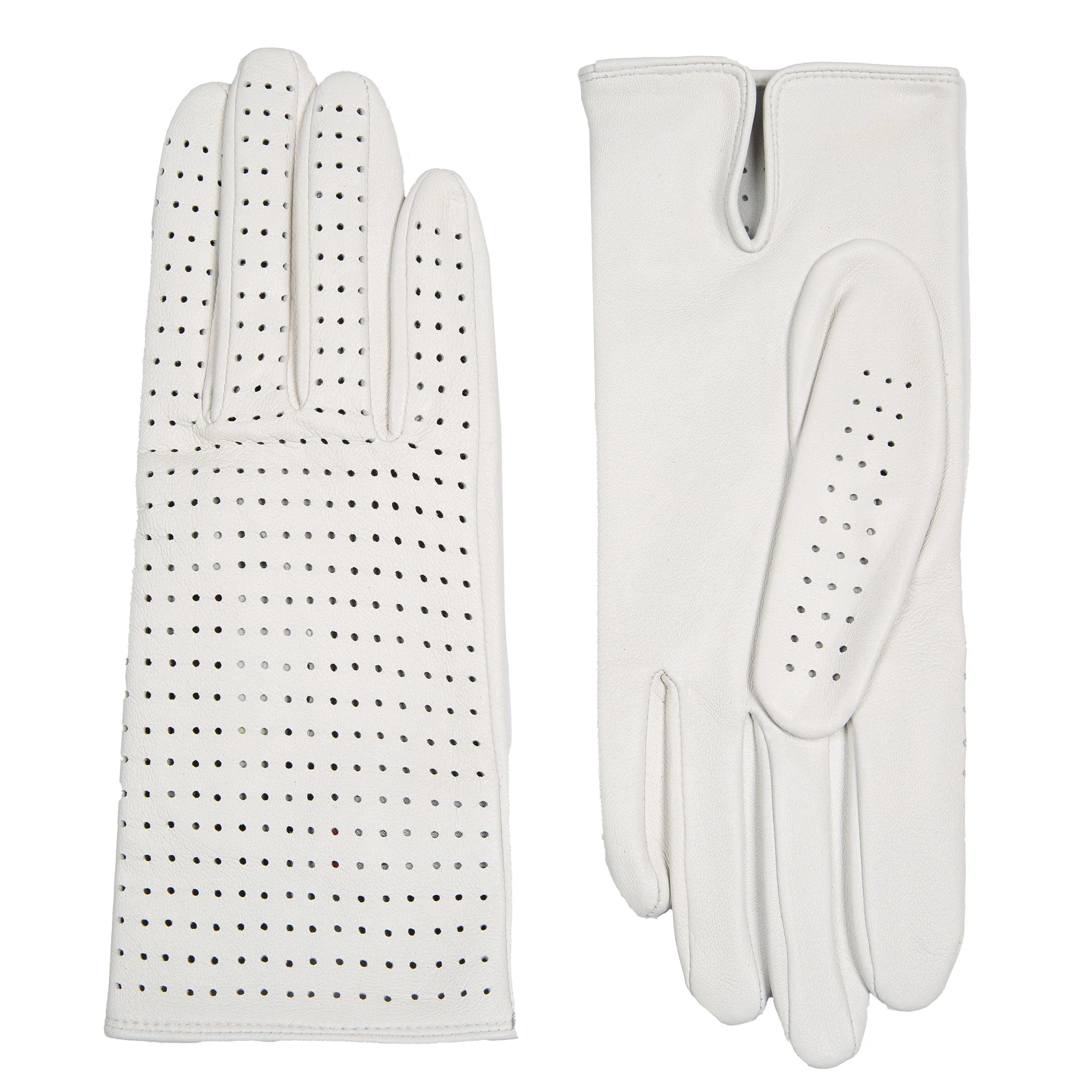 Women’s Perforated Leather Gloves - Image 4