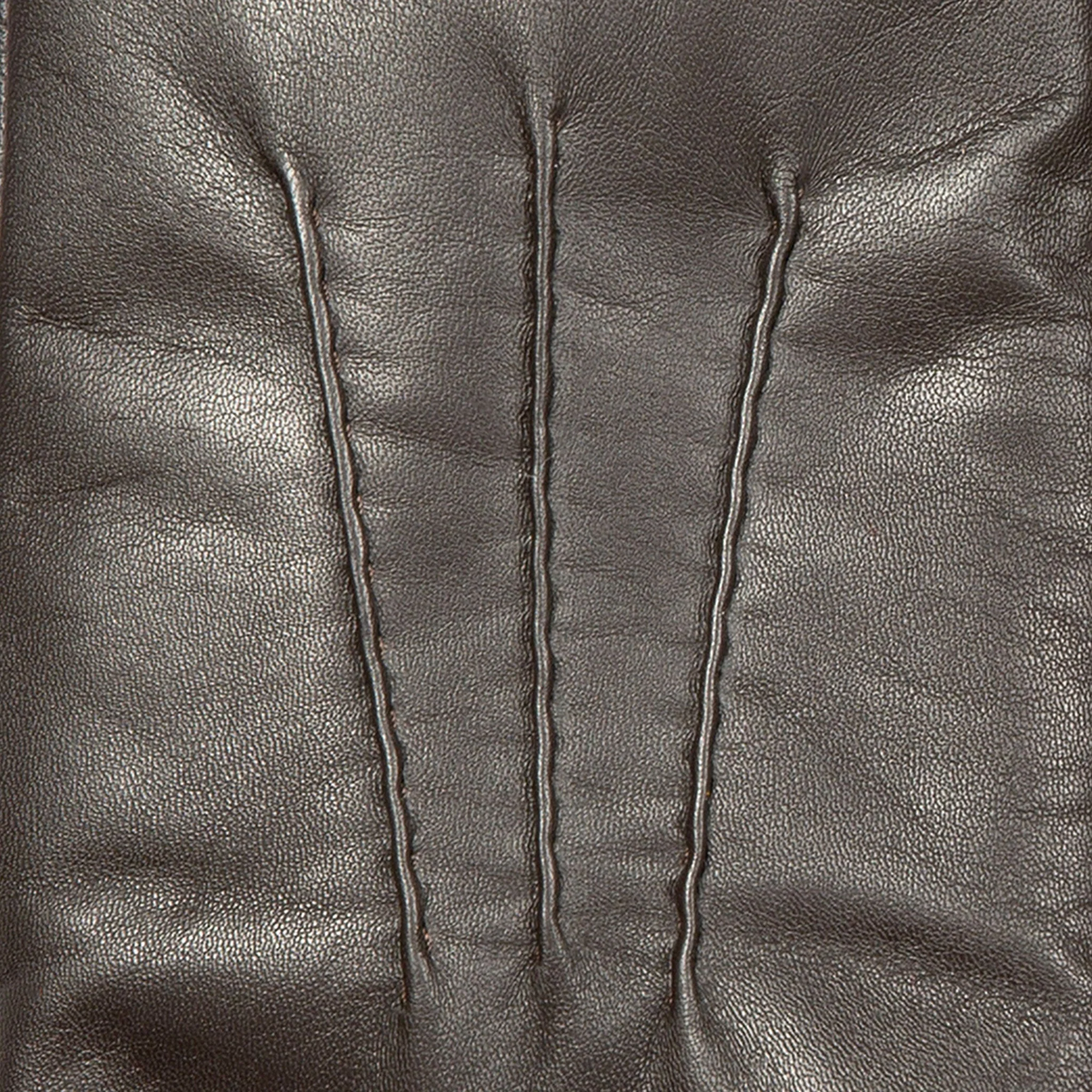 Women’s Three-Point Faux Fur-Lined Leather Mittens - Image 21