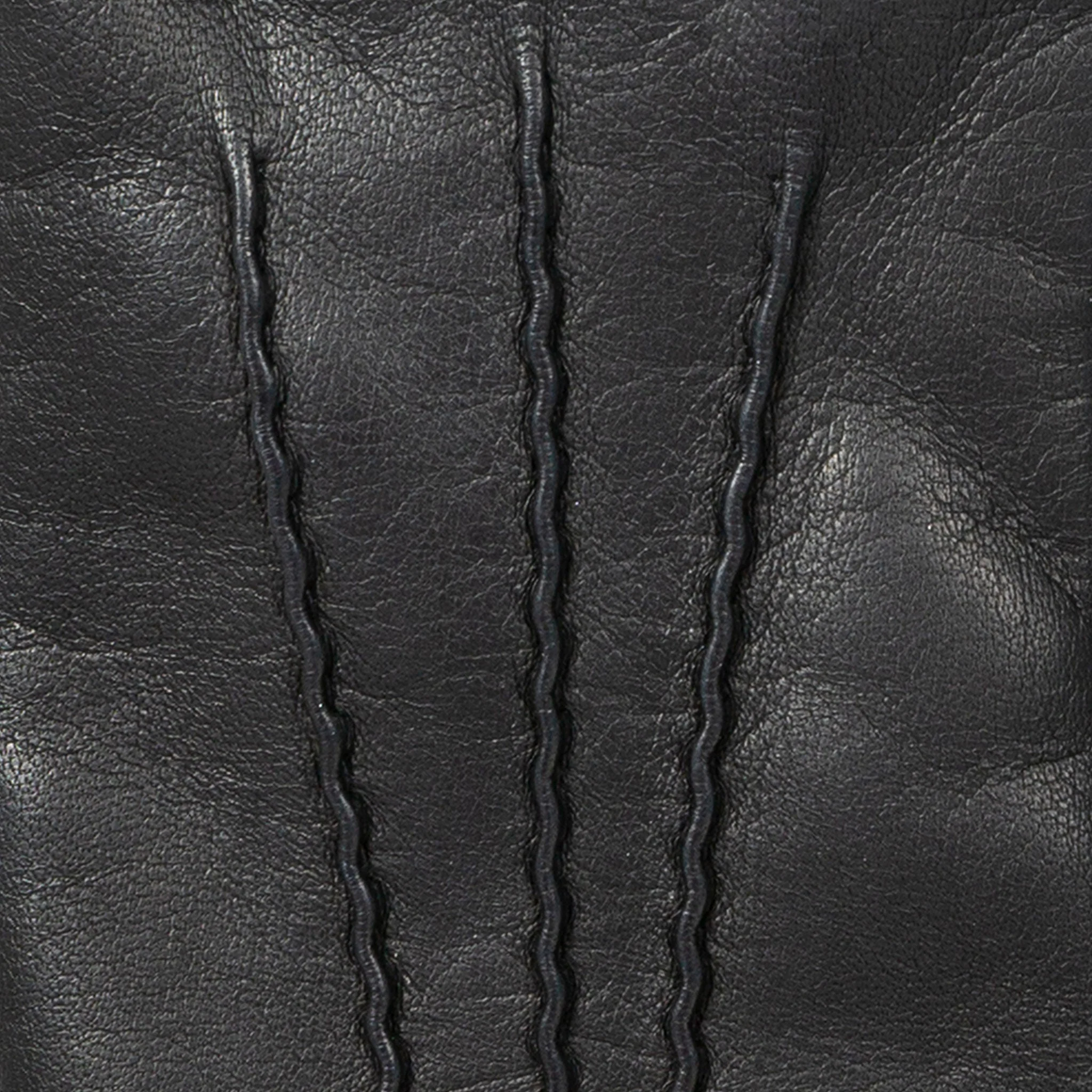 Women’s Touchscreen Three-Point Cashmere-Lined Leather Gloves with Buttons - Image 12