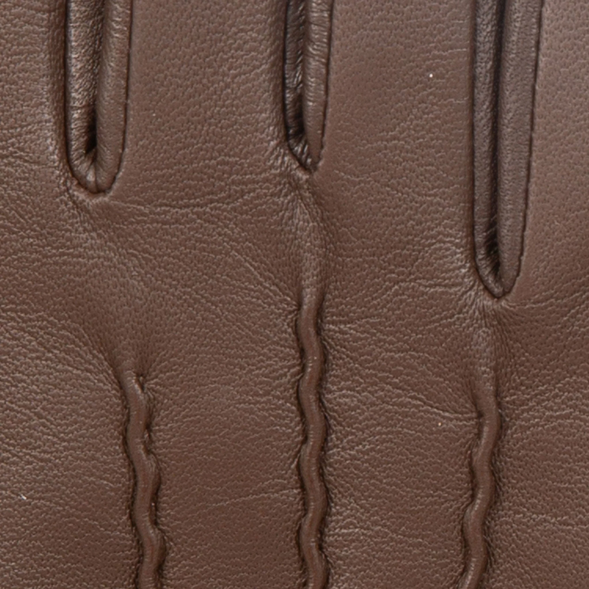 Women’s Touchscreen Three-Point Cashmere-Lined Leather Gloves with Buttons - Image 22