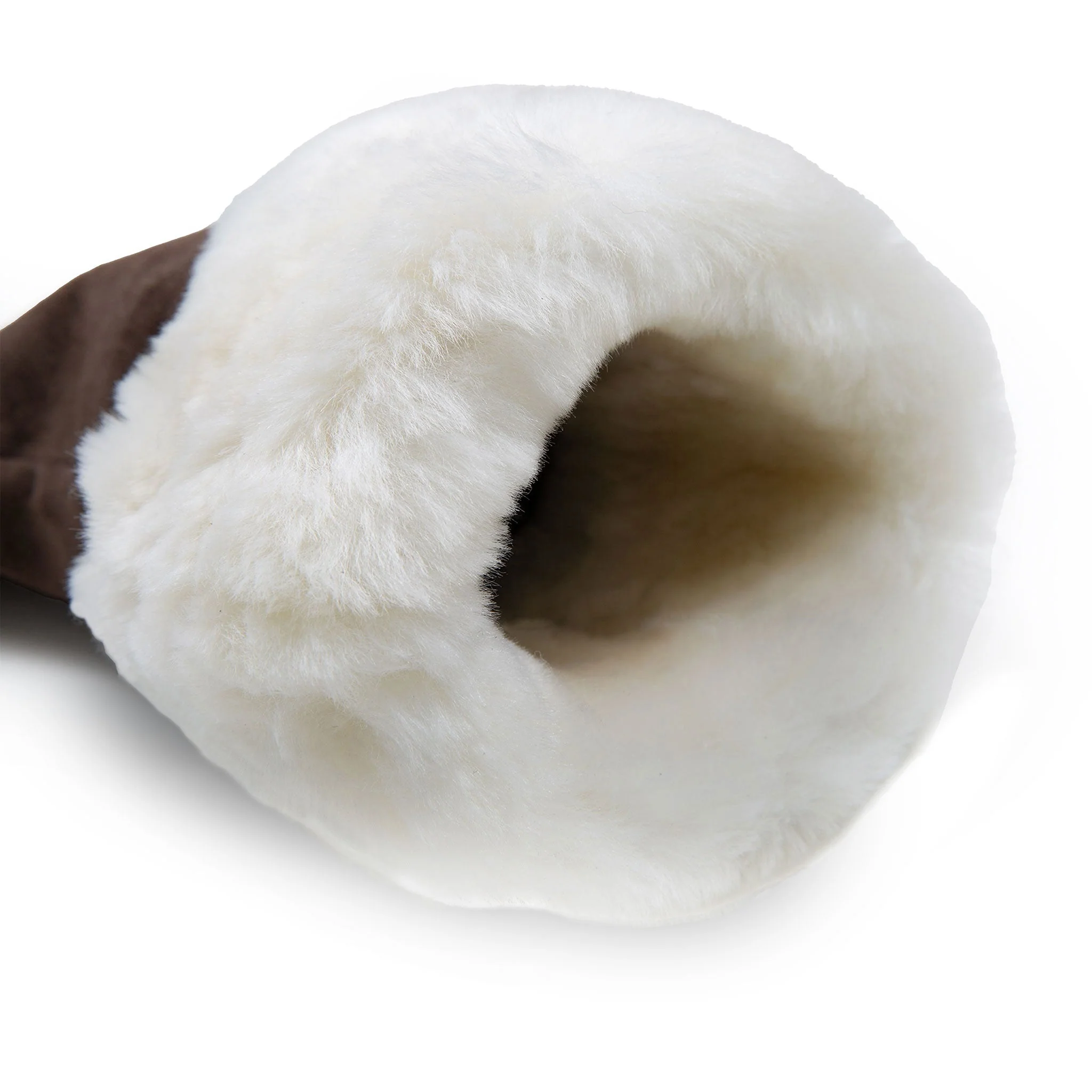 Women’s Touchscreen Water-Resistant Lined Suede Gloves with Sheepskin Cuffs - Image 23