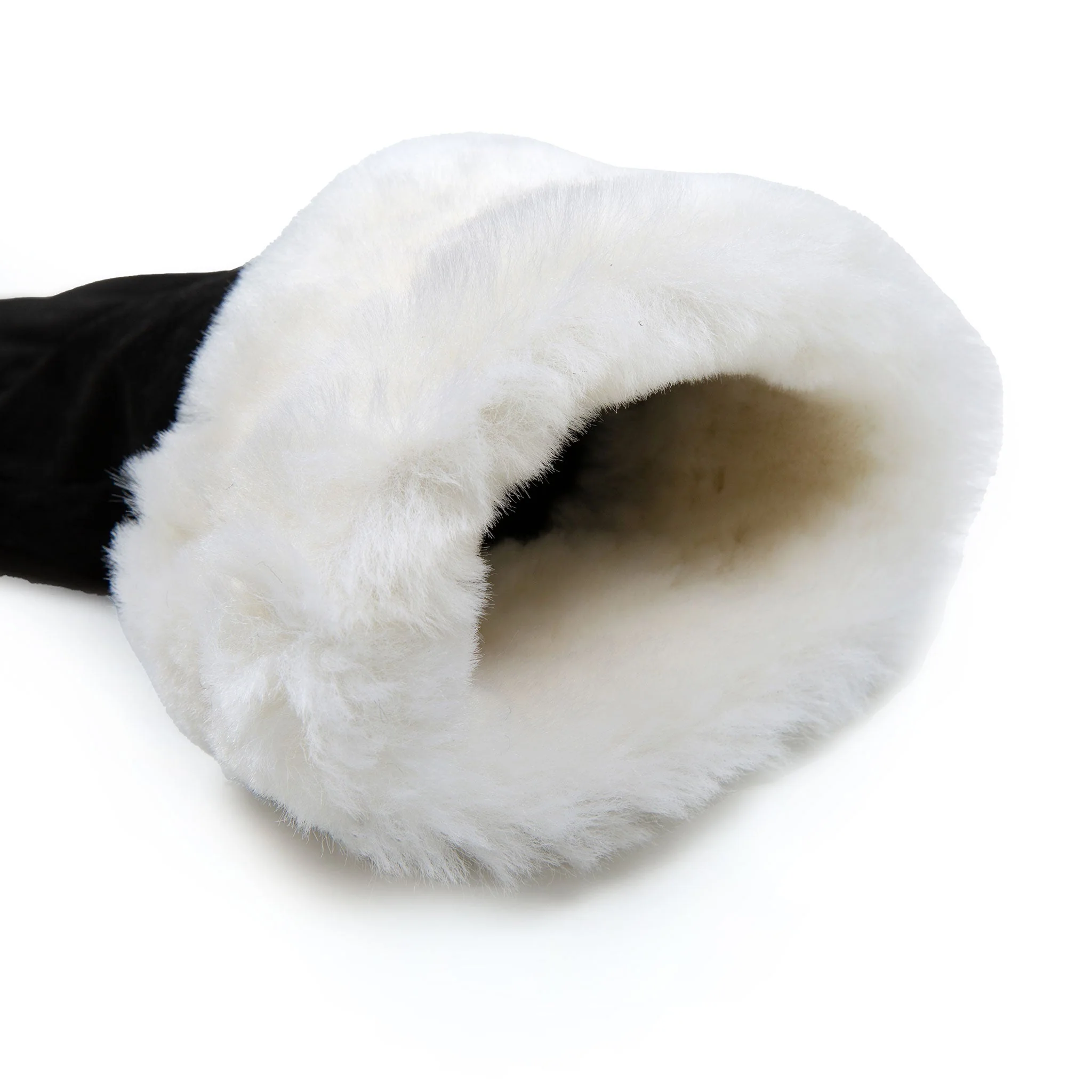 Women’s Touchscreen Water-Resistant Lined Suede Gloves with Sheepskin Cuffs - Image 33