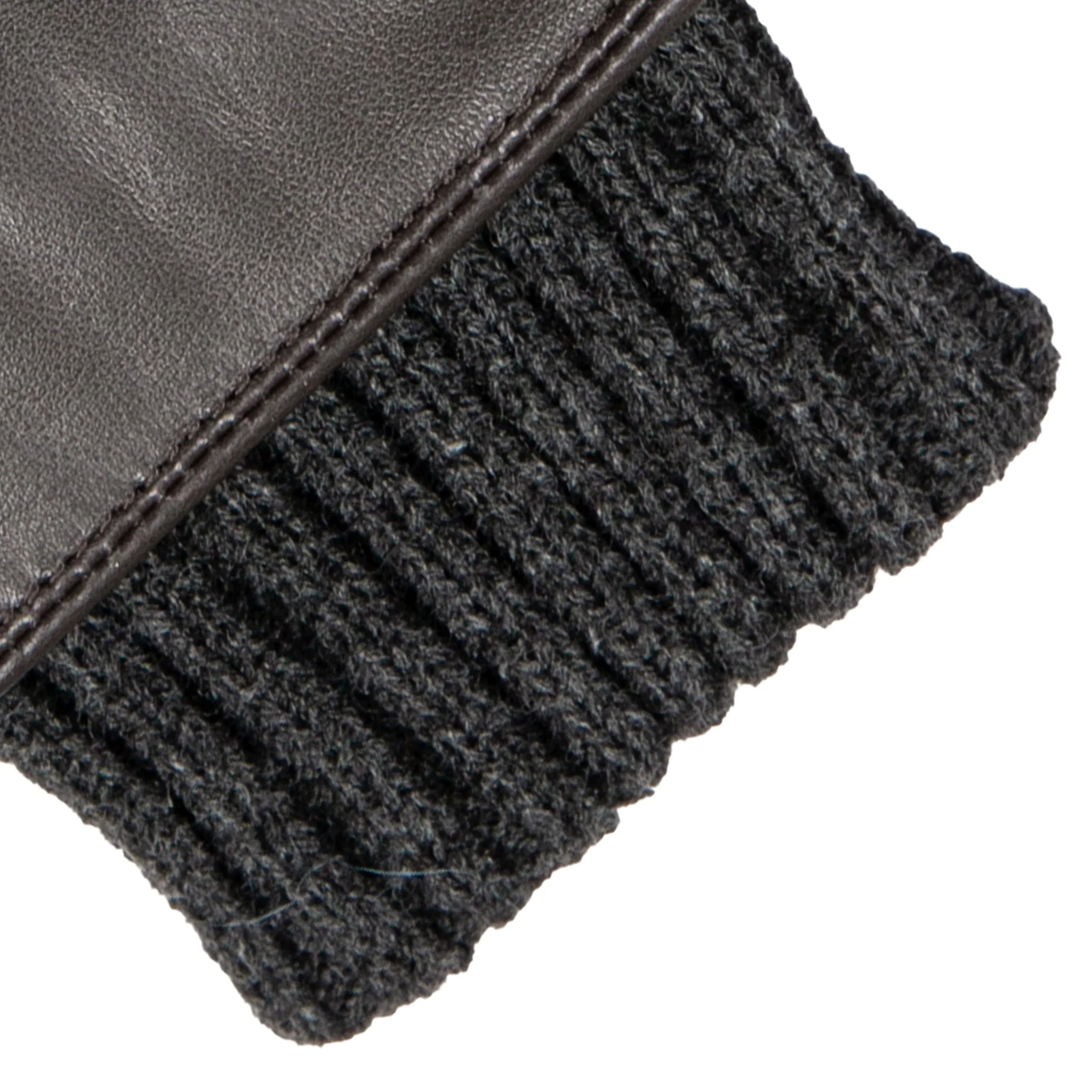 Women’s Touchscreen Water-Resistant Lined Waxed Cotton and Leather Gloves with Knitted Cuffs - Image 12