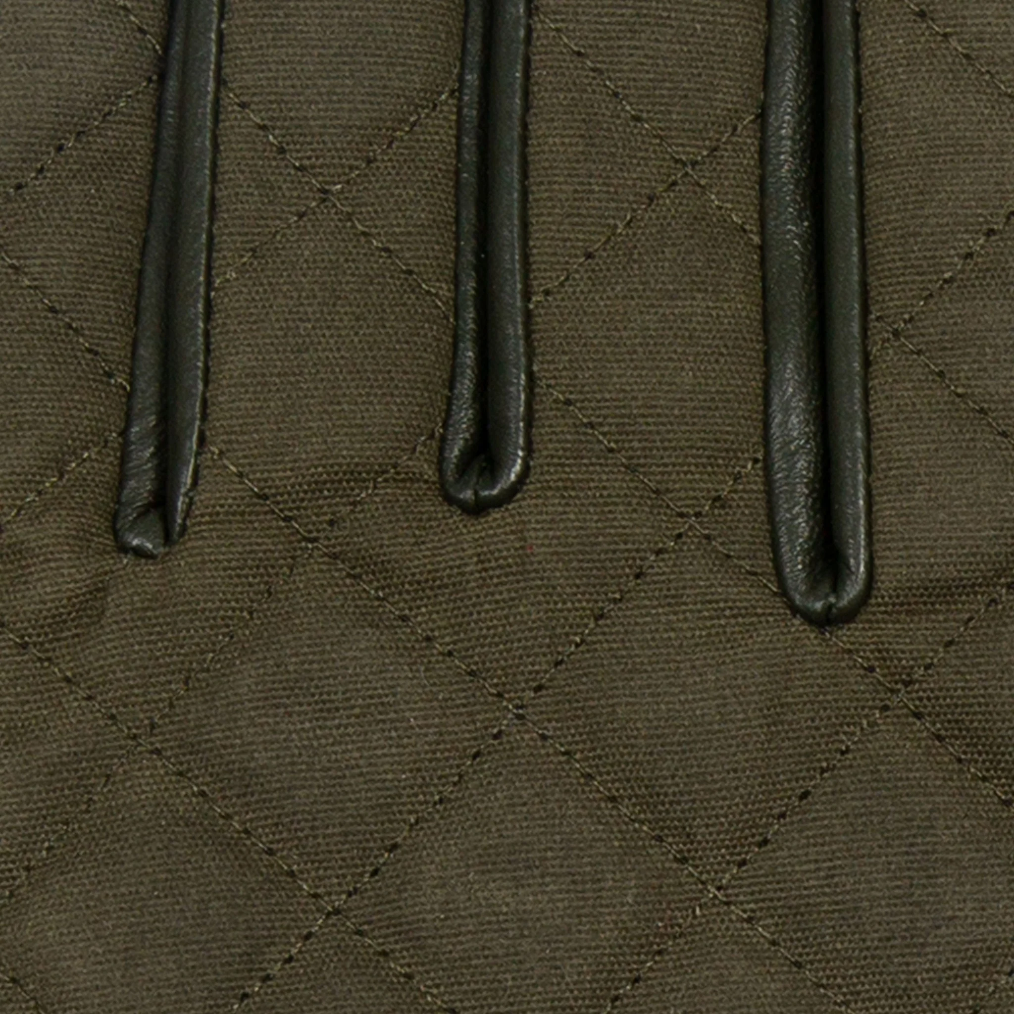 Women’s Touchscreen Water-Resistant Lined Waxed Cotton and Leather Gloves with Knitted Cuffs - Image 21