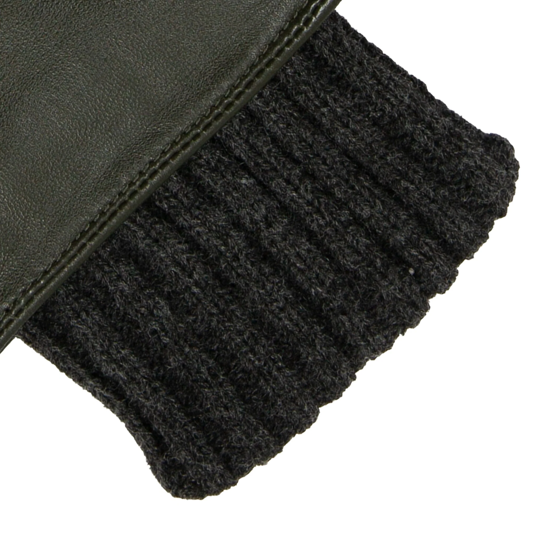 Women’s Touchscreen Water-Resistant Lined Waxed Cotton and Leather Gloves with Knitted Cuffs - Image 24