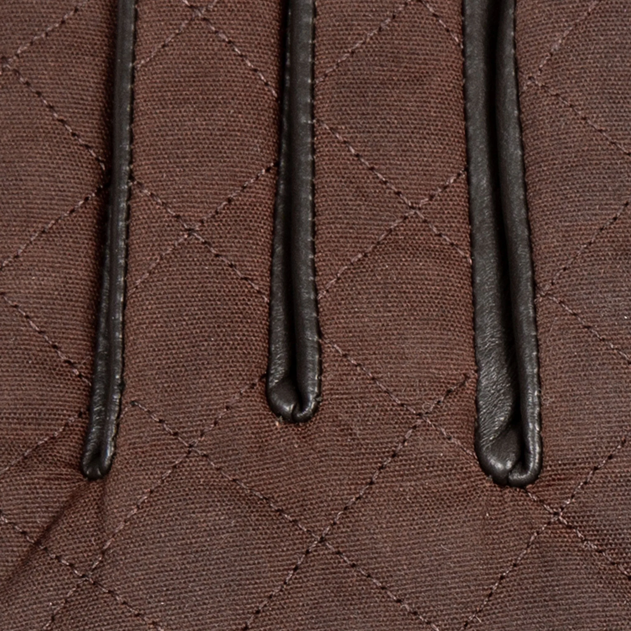 Women’s Touchscreen Water-Resistant Lined Waxed Cotton and Leather Gloves with Knitted Cuffs - Image 9