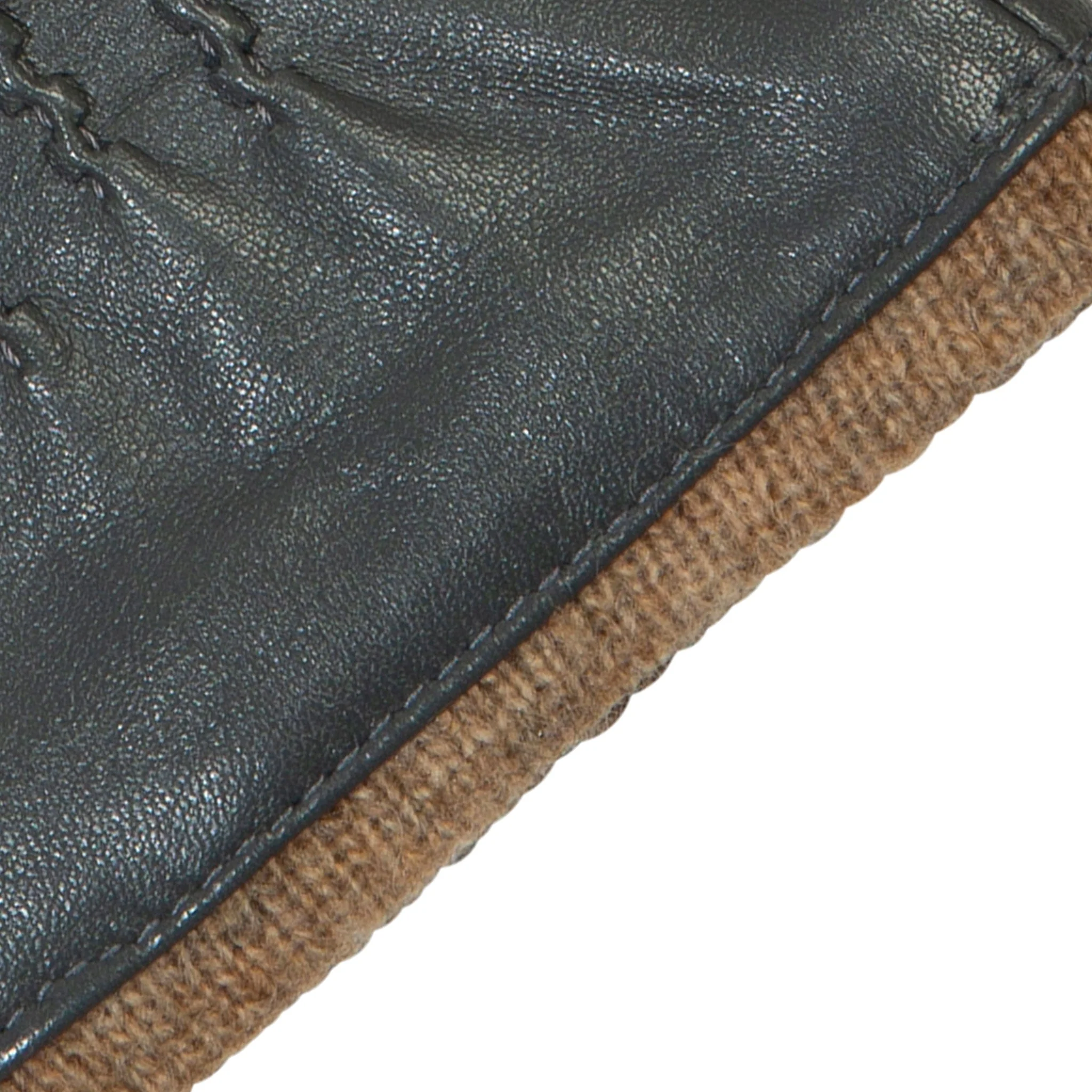 Women’s Three-Point Wool Blend-Lined Leather Gloves with Knitted Cuffs - Image 10