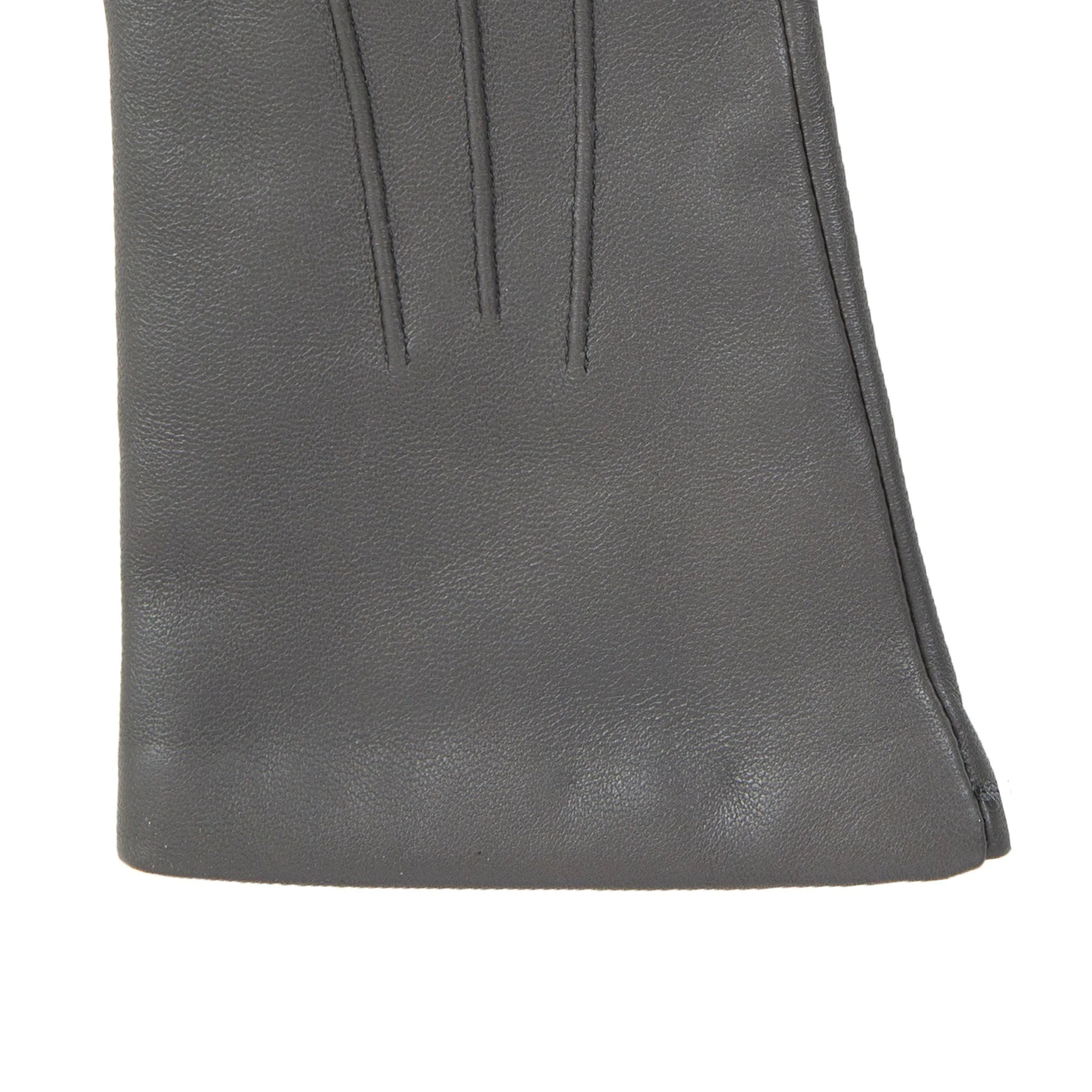 Women's Three-Point Cashmere-Lined Leather Gloves - Image 38