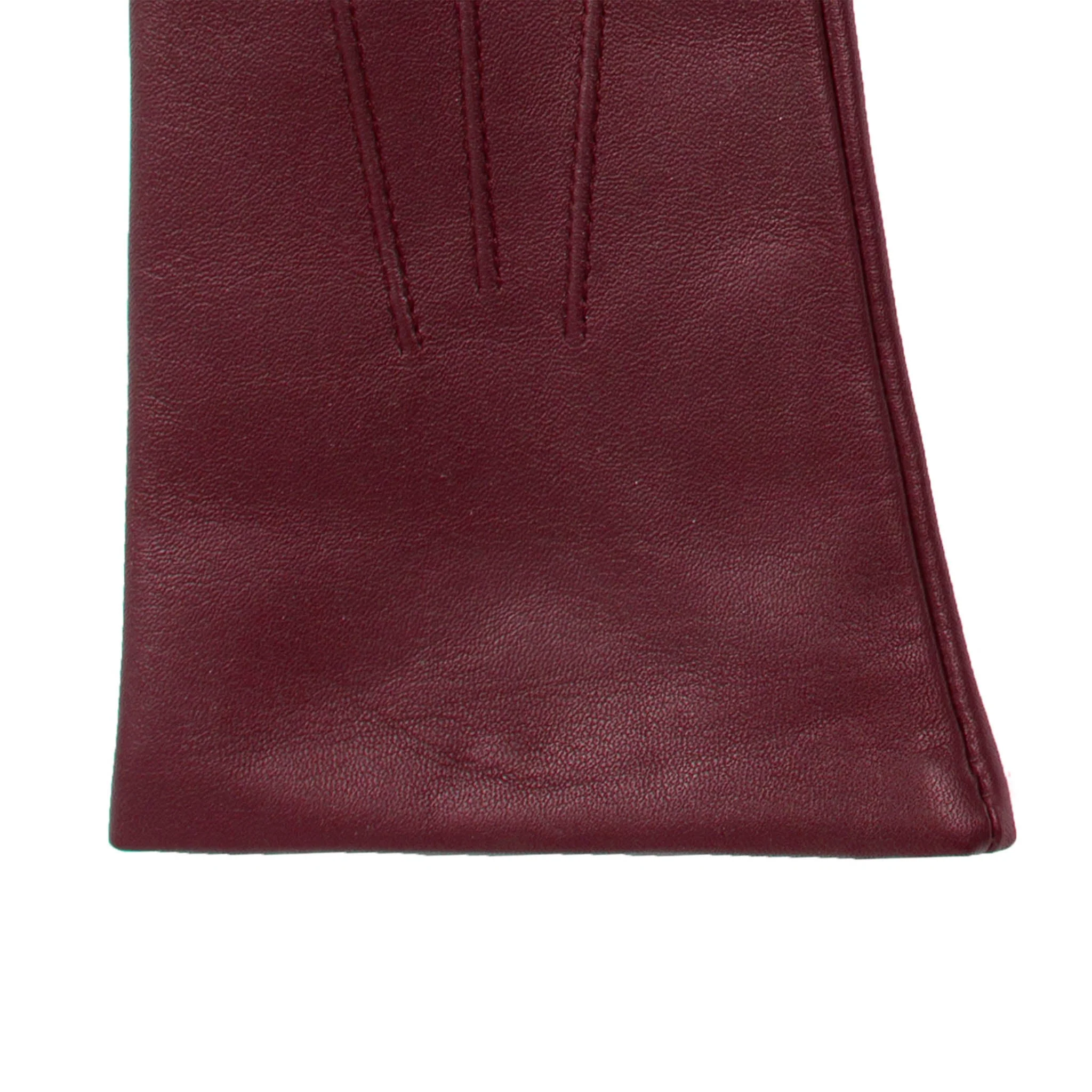 Women's Three-Point Cashmere-Lined Leather Gloves - Image 59