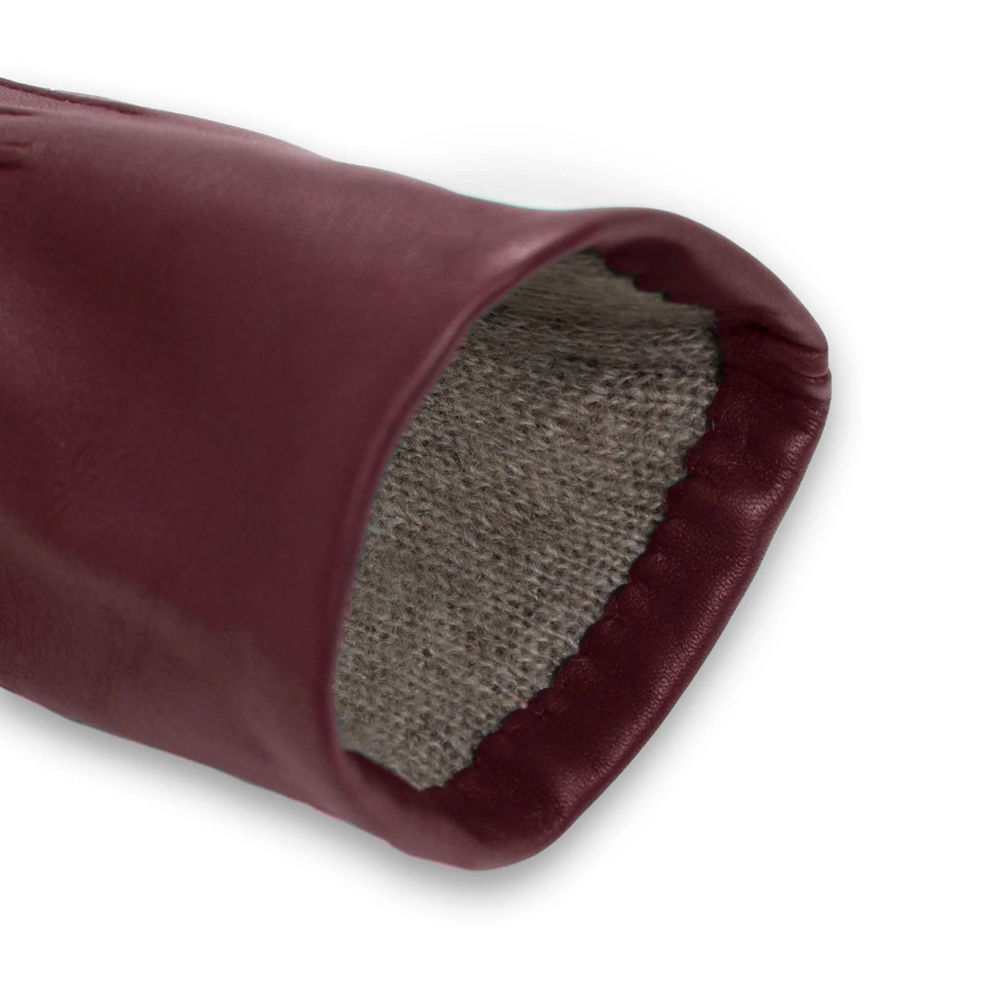 Women's Three-Point Cashmere-Lined Leather Gloves - Image 64