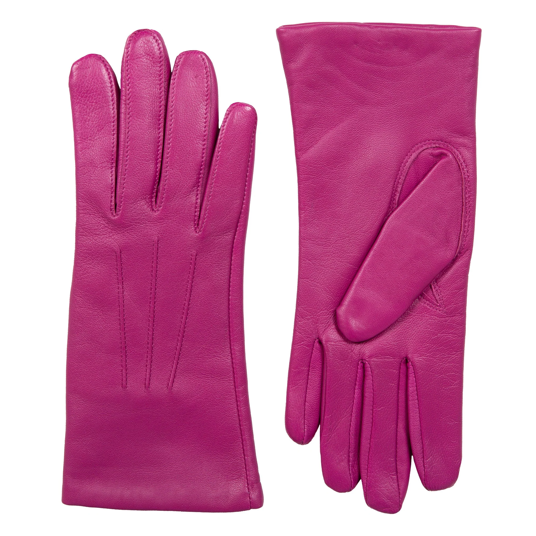 Women's Three-Point Lined Leather Gloves - Image 17