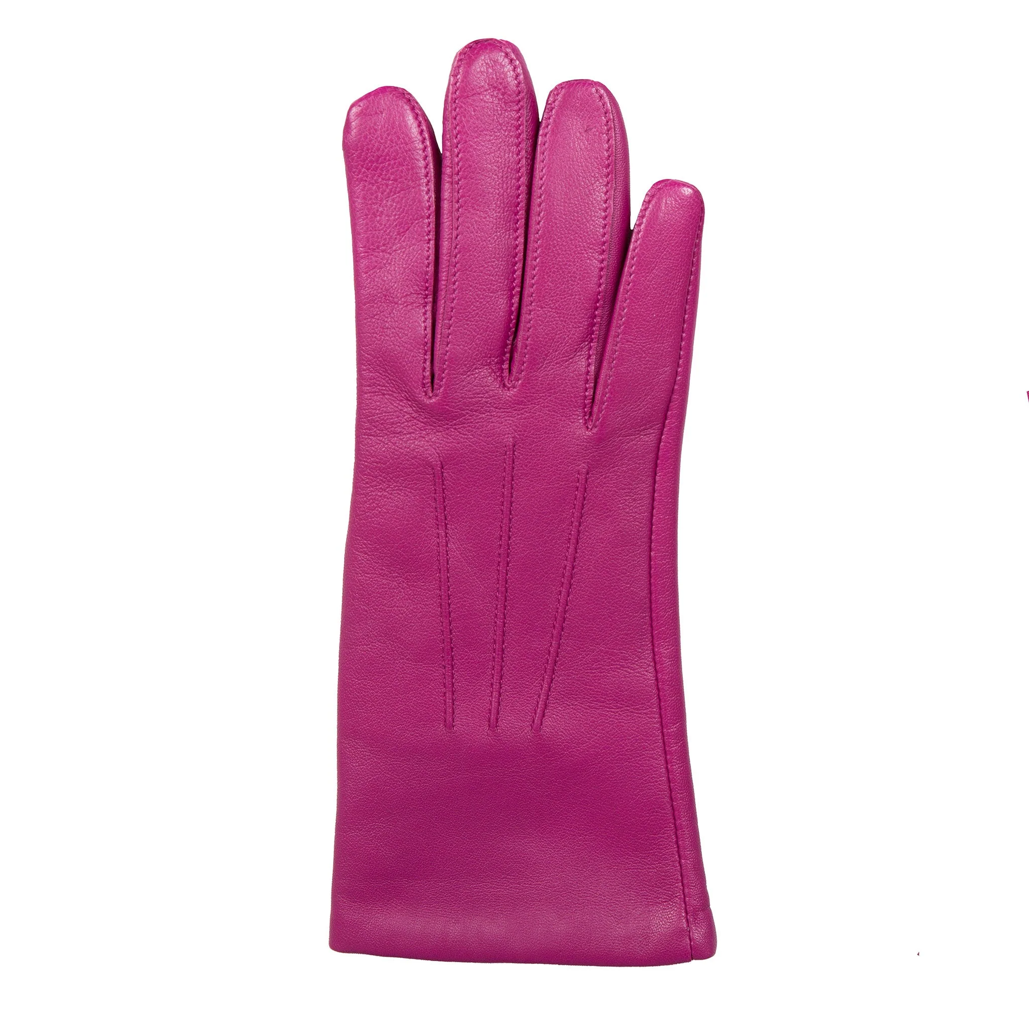 Women's Three-Point Lined Leather Gloves - Image 18