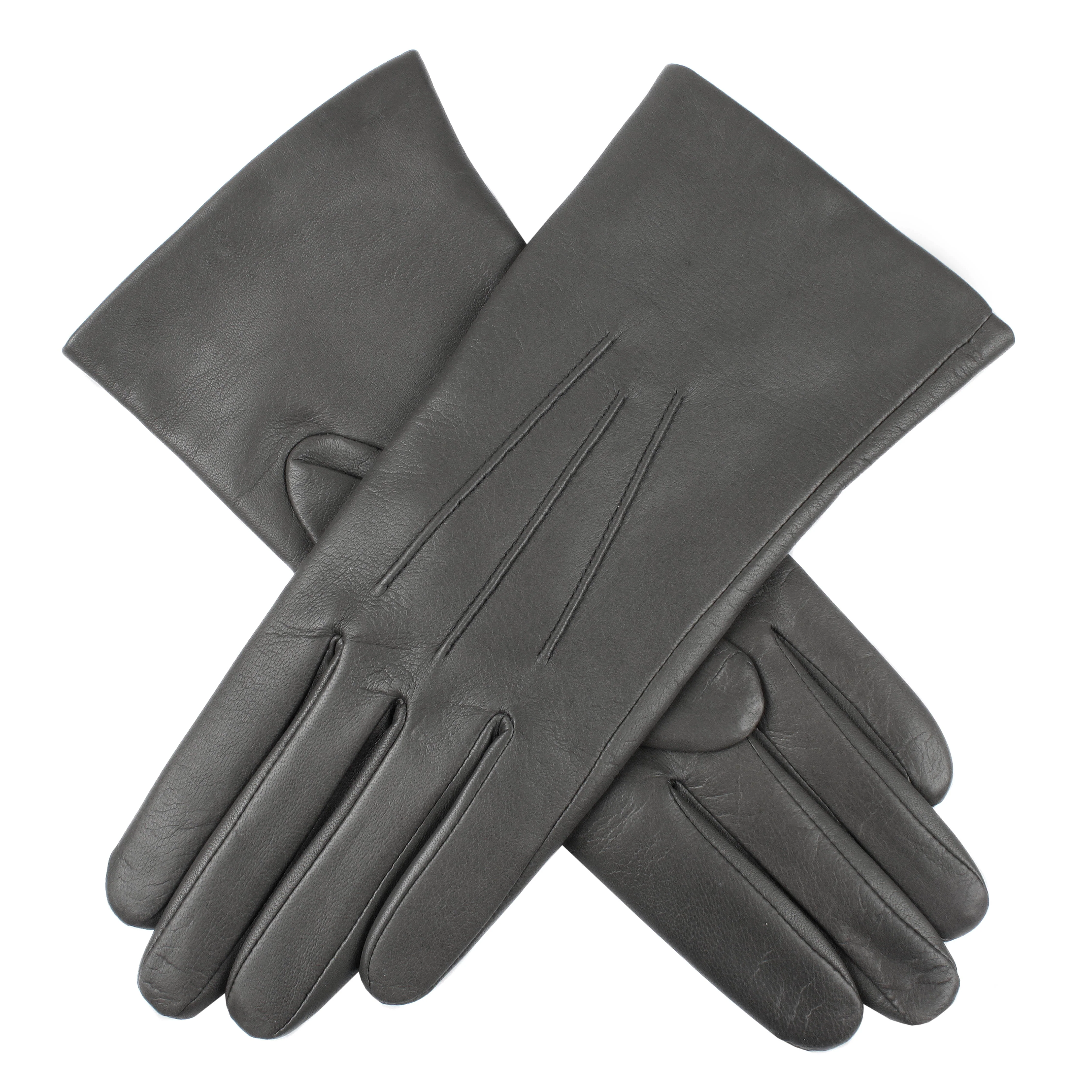 Women's Three-Point Lined Leather Gloves - Image 38