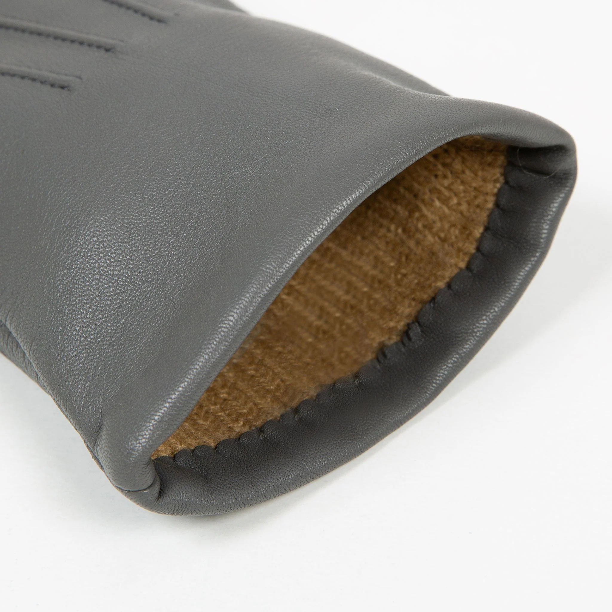Women's Three-Point Lined Leather Gloves - Image 48
