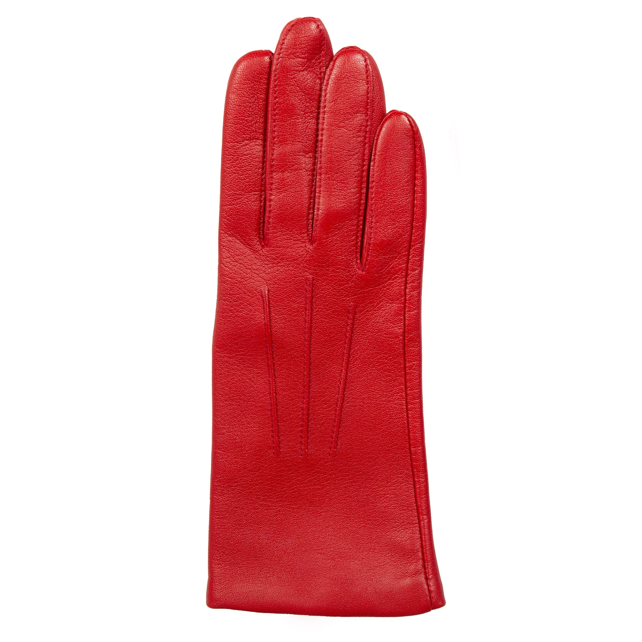 Women's Three-Point Lined Leather Gloves - Image 5