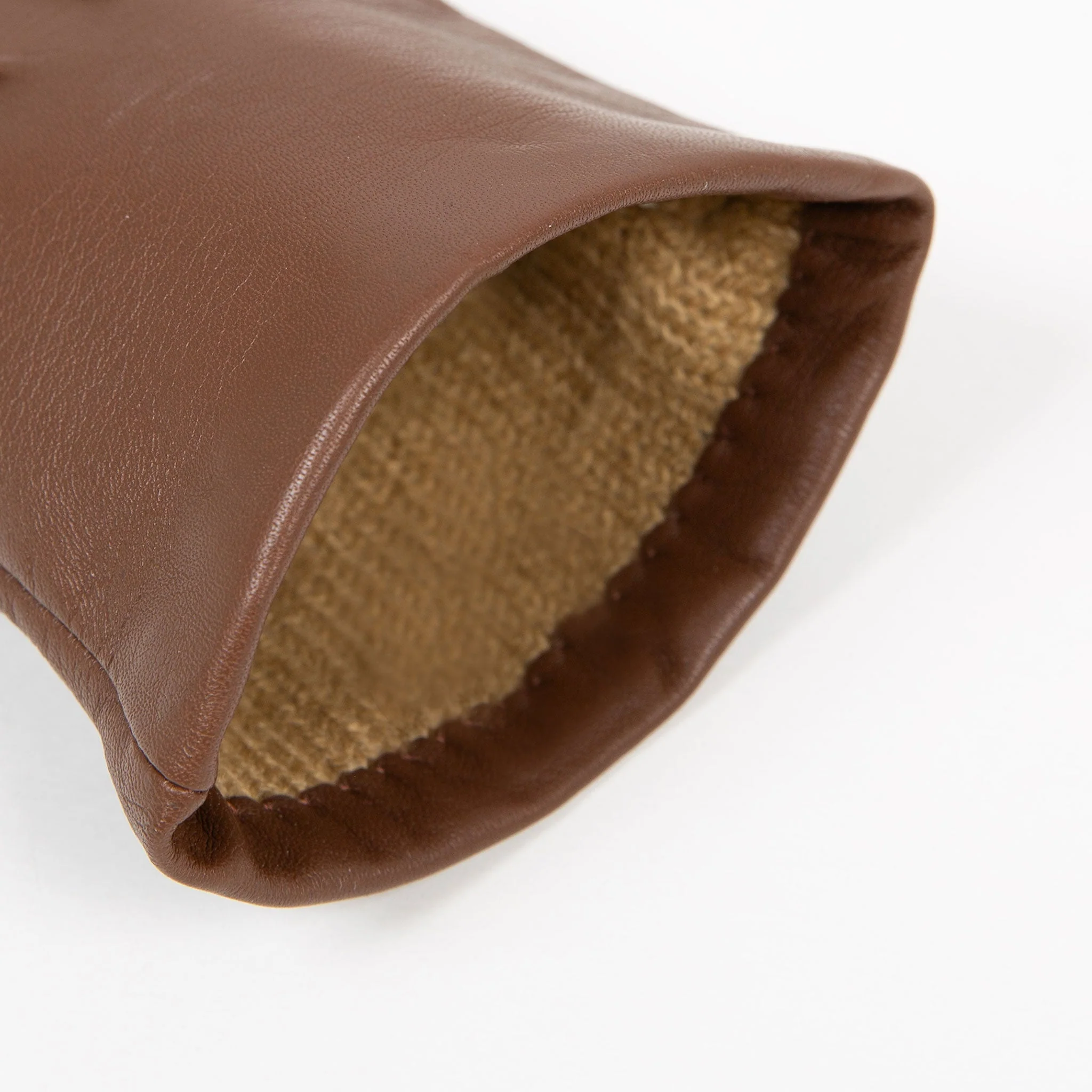 Women's Three-Point Lined Leather Gloves - Image 73