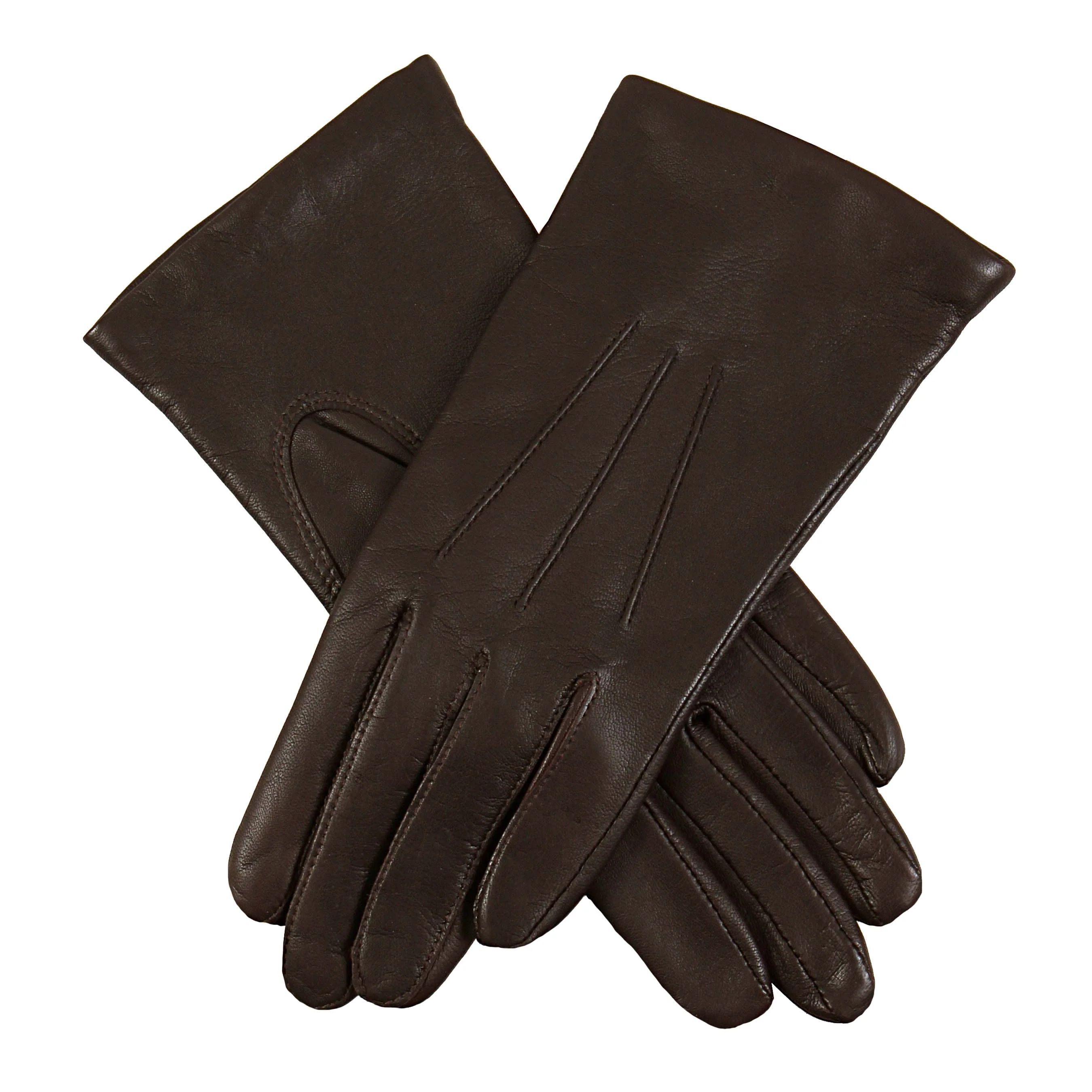Women's Three-Point Lined Leather Gloves - Image 74