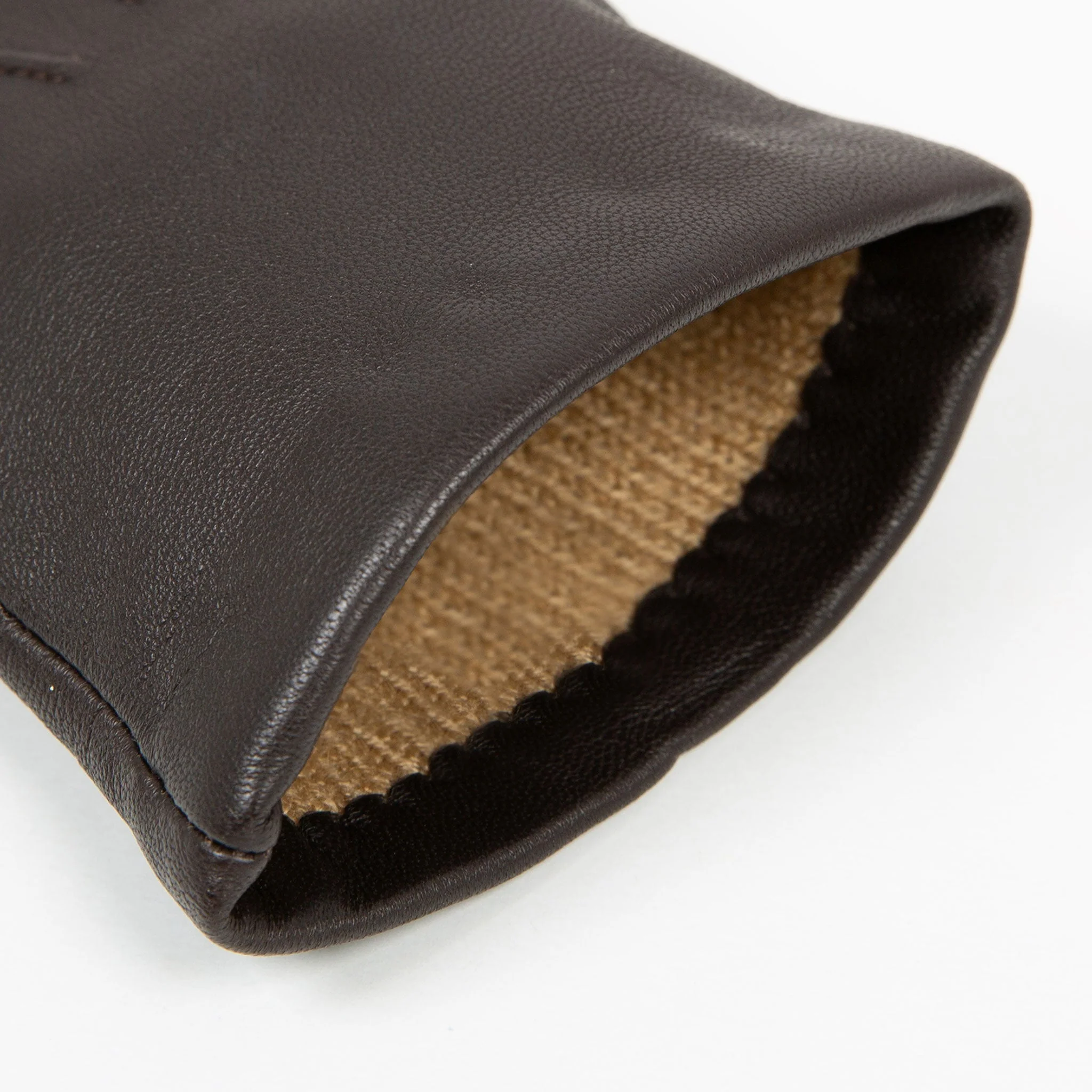 Women's Three-Point Lined Leather Gloves - Image 84