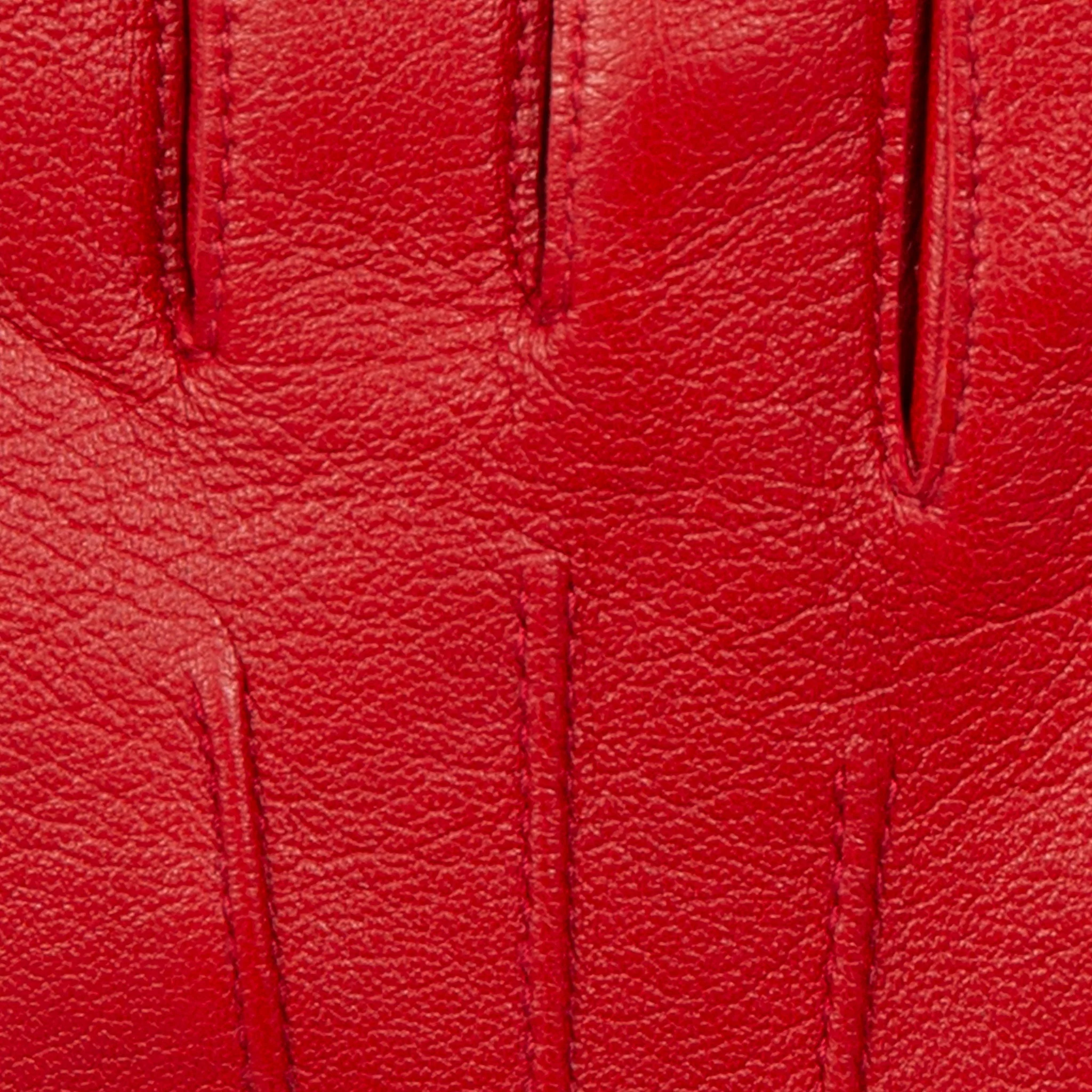 Women's Three-Point Lined Leather Gloves - Image 9