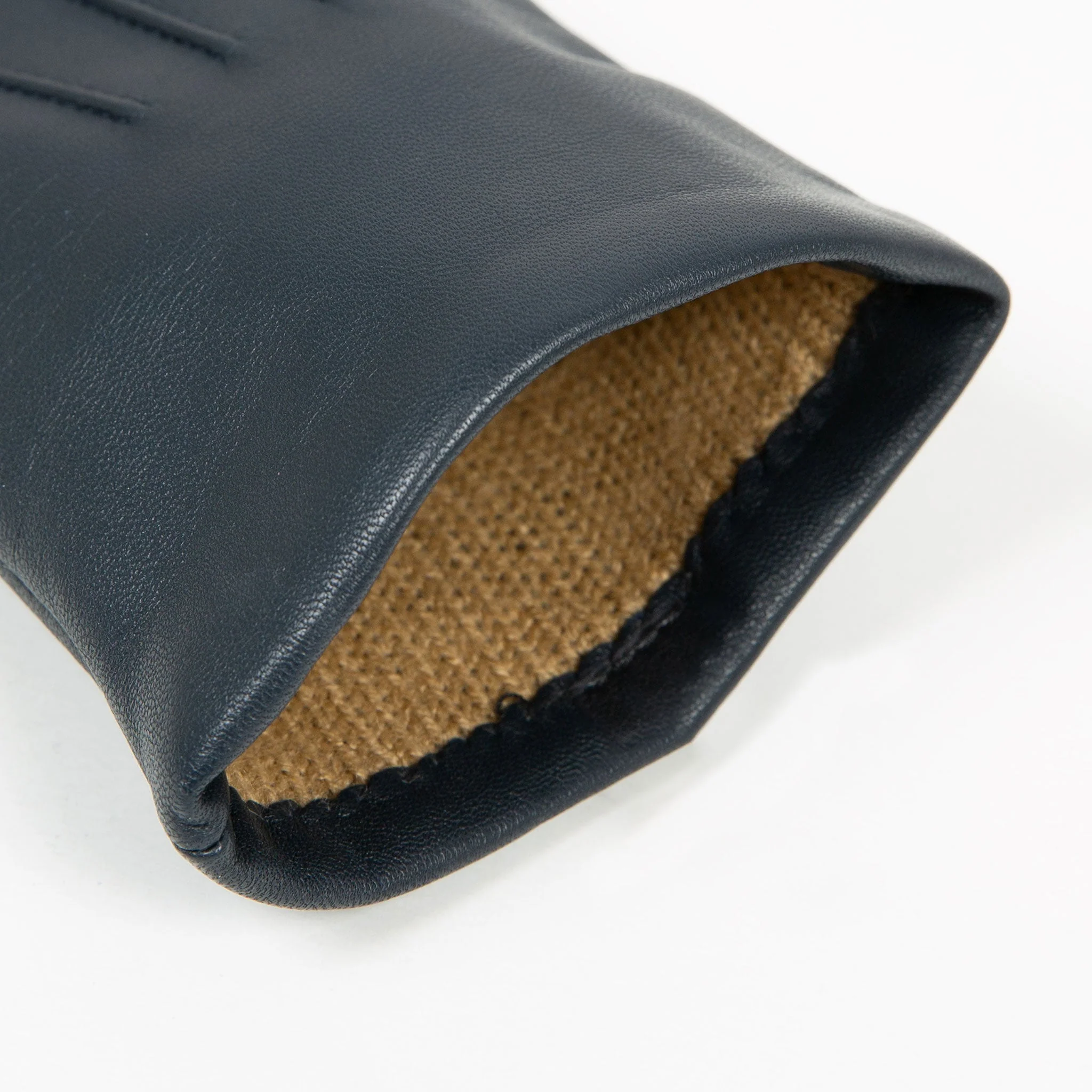 Women's Three-Point Lined Leather Gloves - Image 97