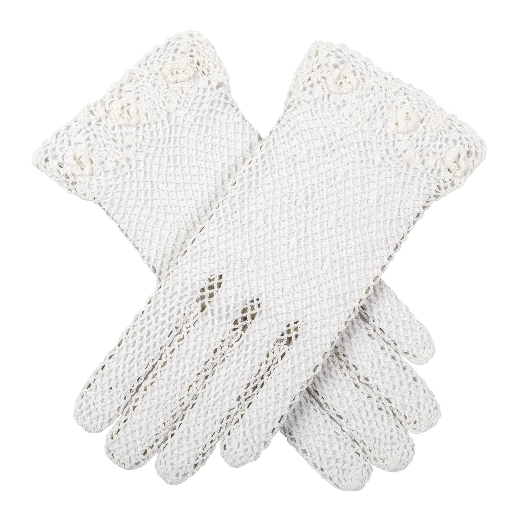 Women's Cotton Crochet Gloves - Image 29