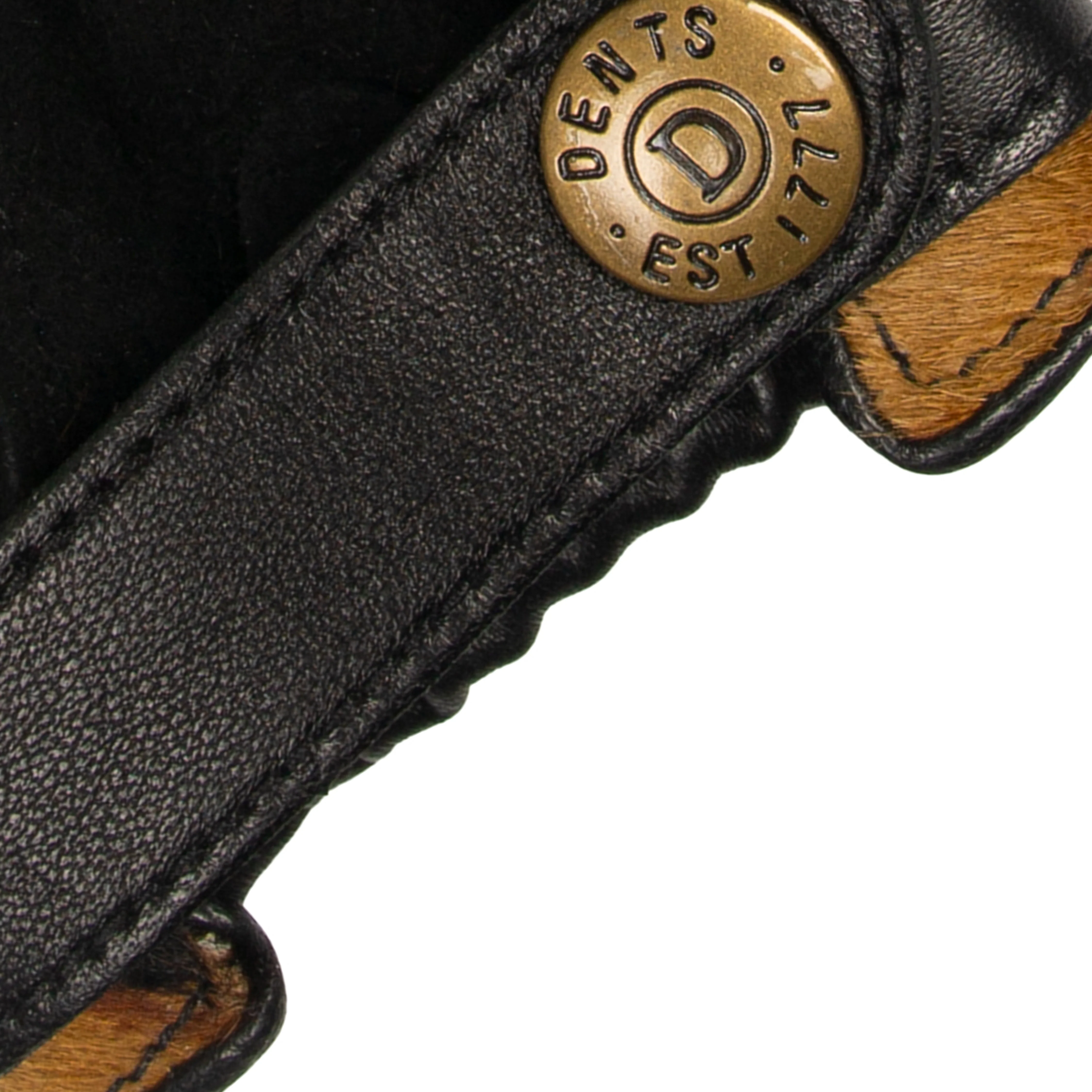 Women's Fingerless Leather Driving Gloves with Ponyskin Leopard Print Design - Image 12