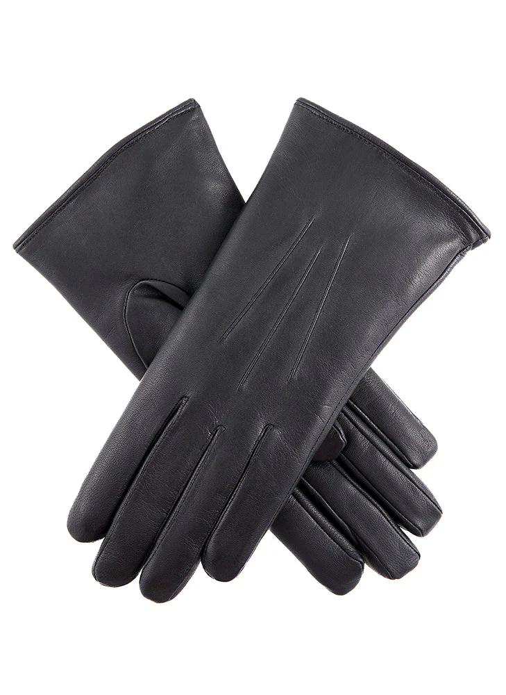 Women's Heritage Three-Point Fur-Lined Leather Gloves - Image 3