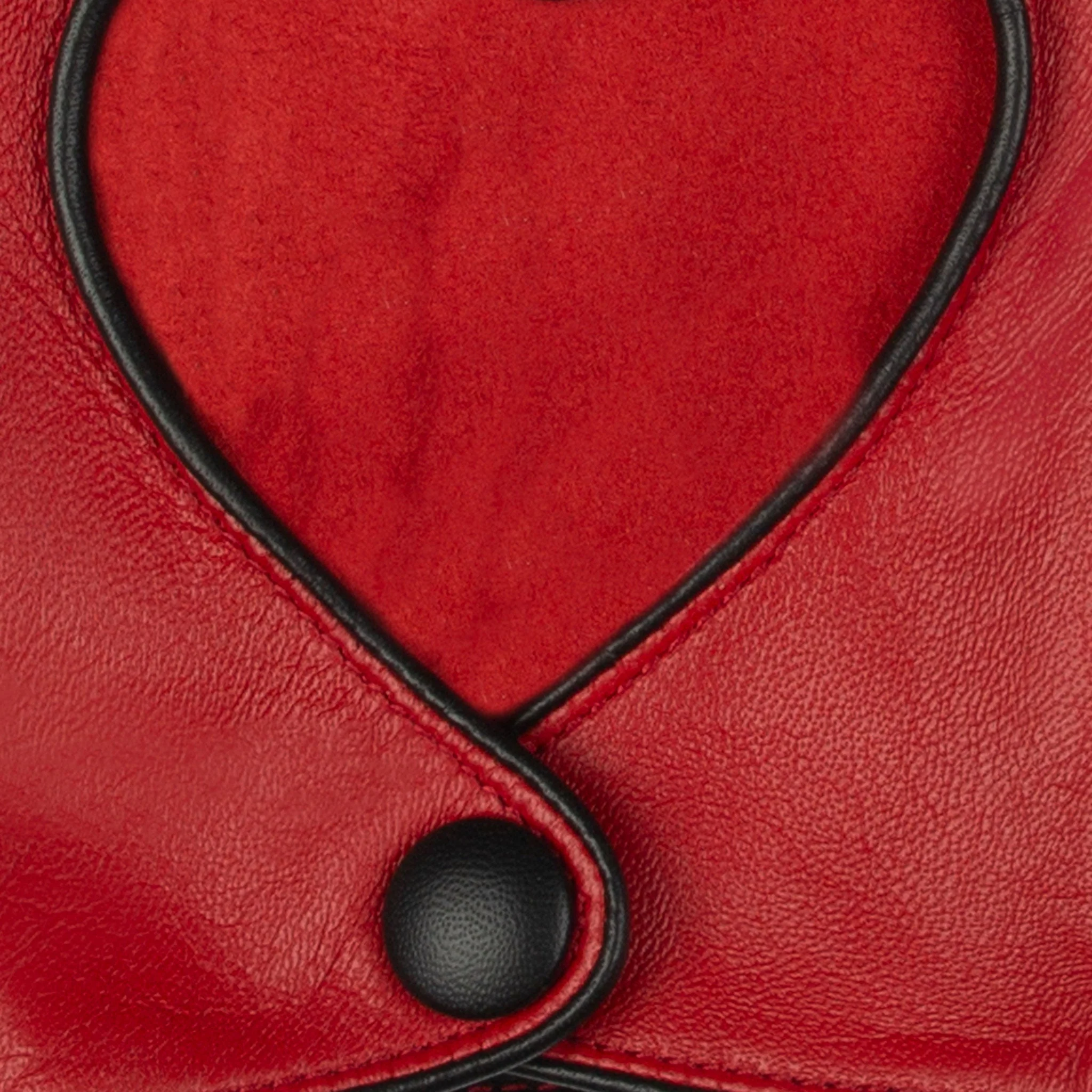 Women's Leather Driving Gloves with Heart Cut-out - Image 10