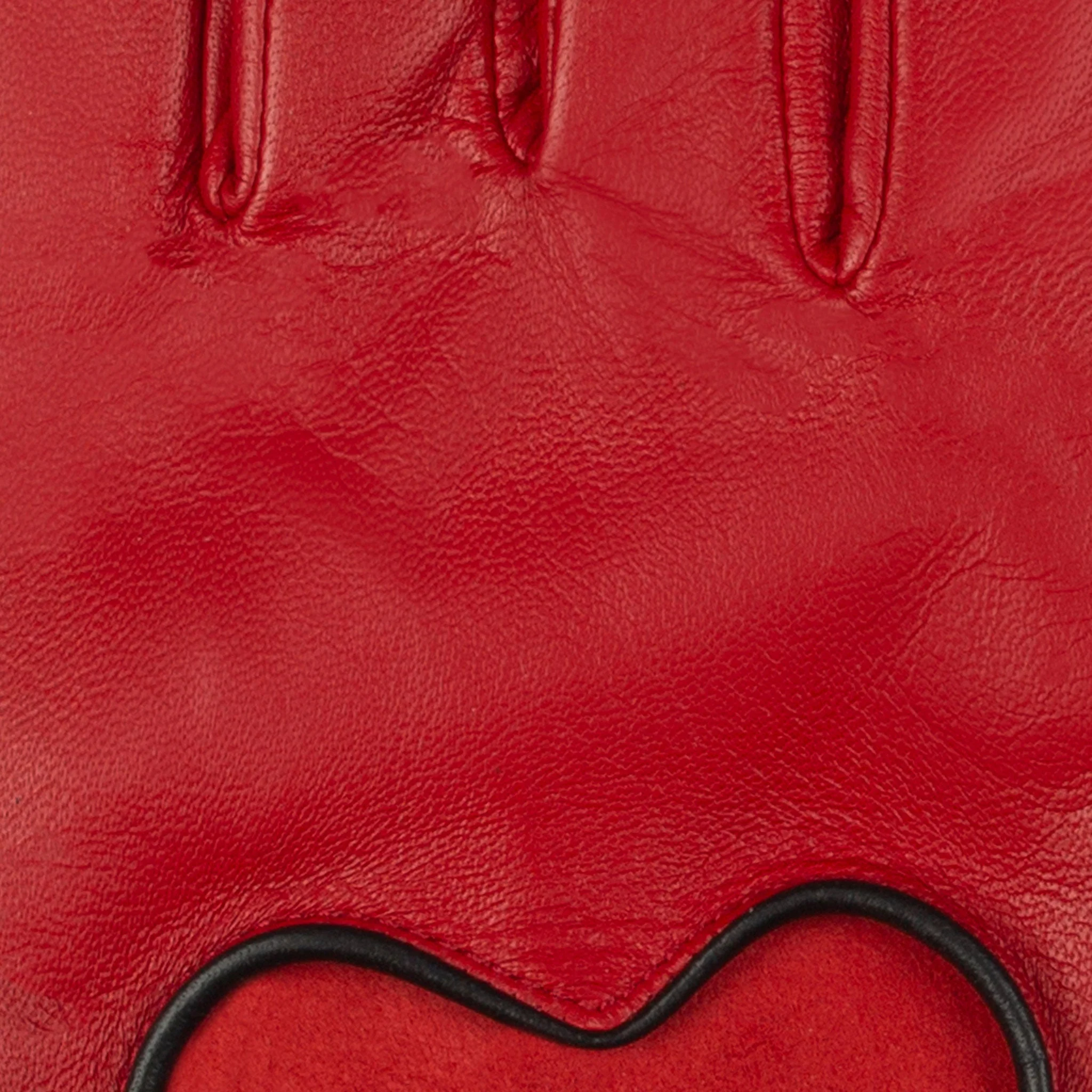 Women's Leather Driving Gloves with Heart Cut-out - Image 9